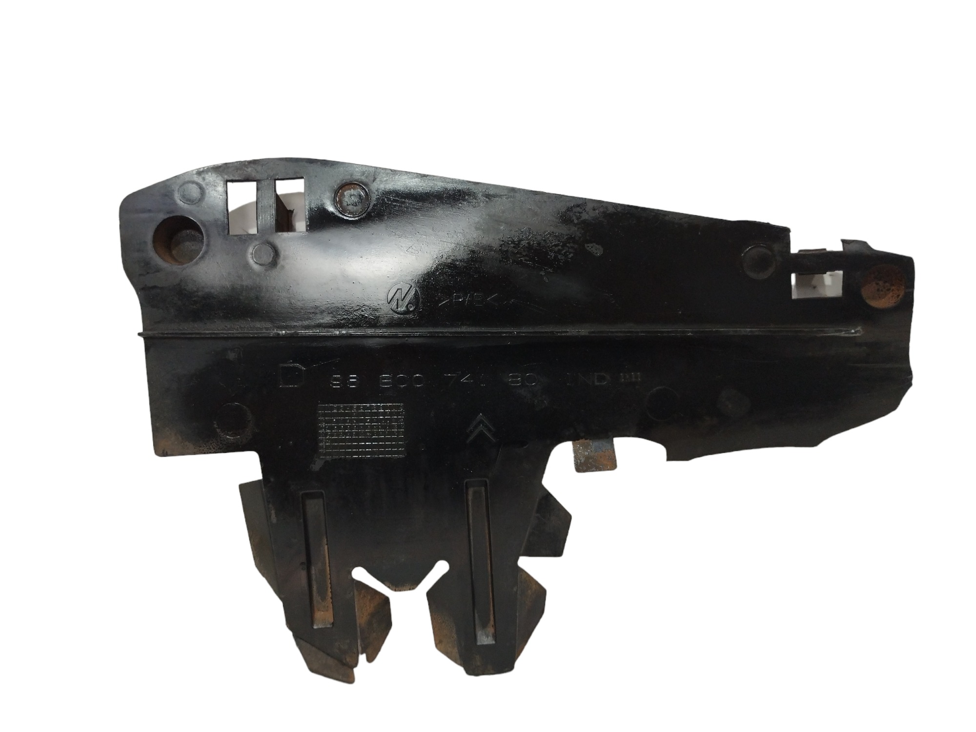 Cobertura Direita Do Radiador Citroen C3 1.4 2006 9680074180 Preto 5