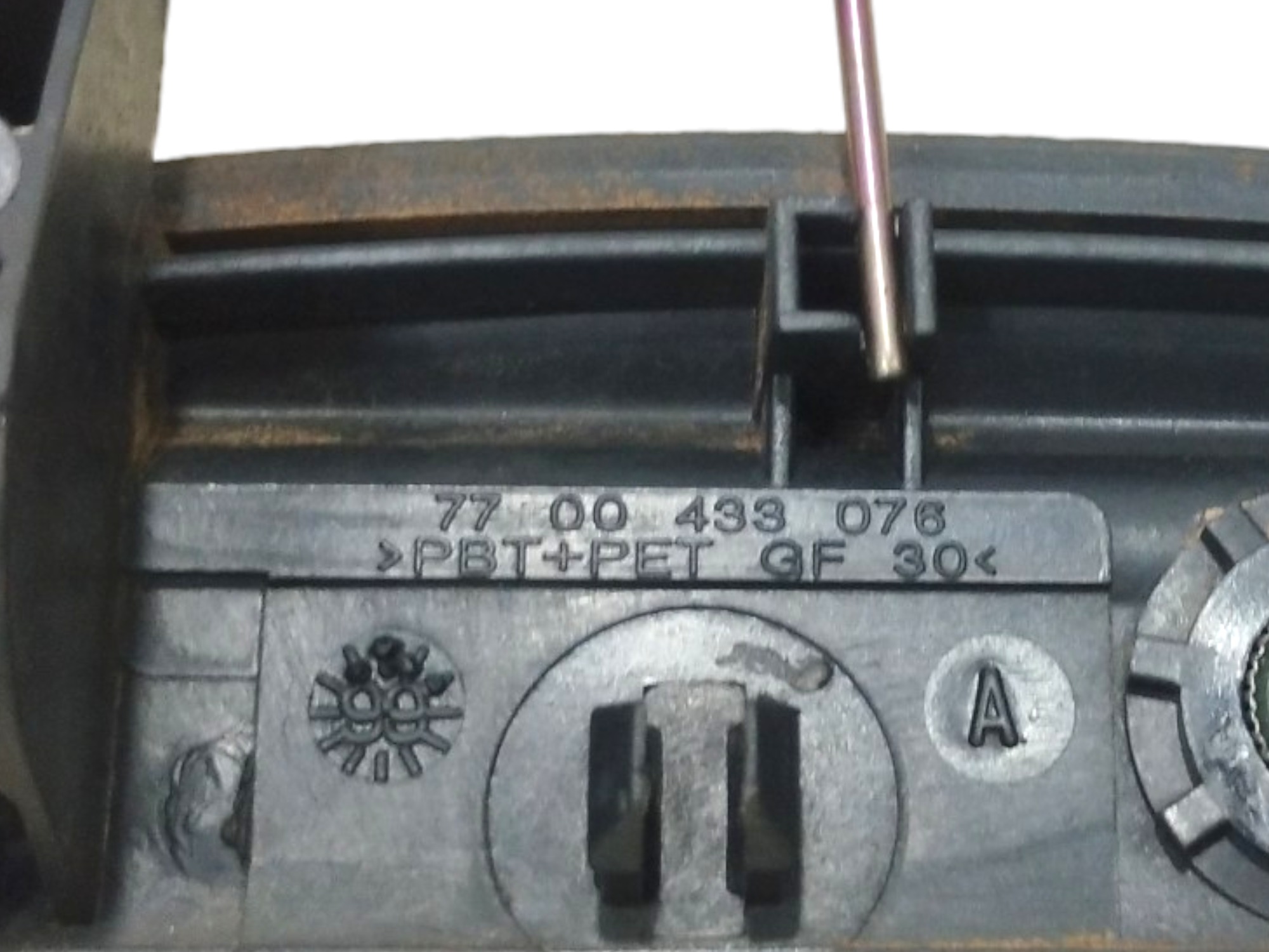 Macaneta Ext Porta Clio 1999 Logan 07 A 13 Diant Tras Esq Preto Dianteira/traseira 6