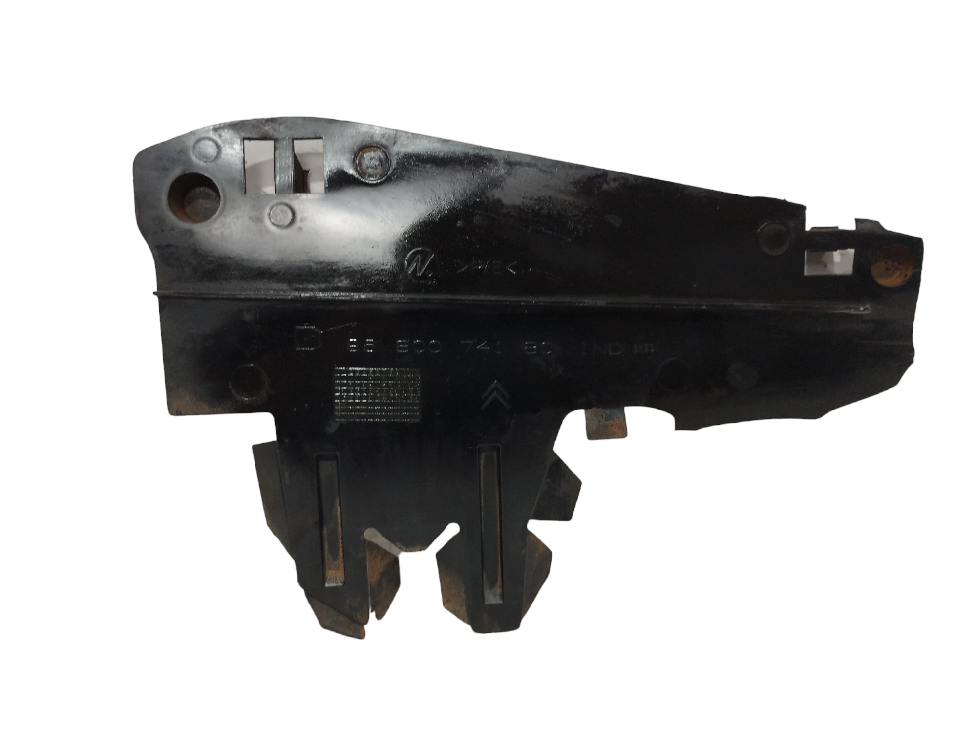 Cobertura Direita Do Radiador Citroen C3 1.4 2006 9680074180 Preto 3