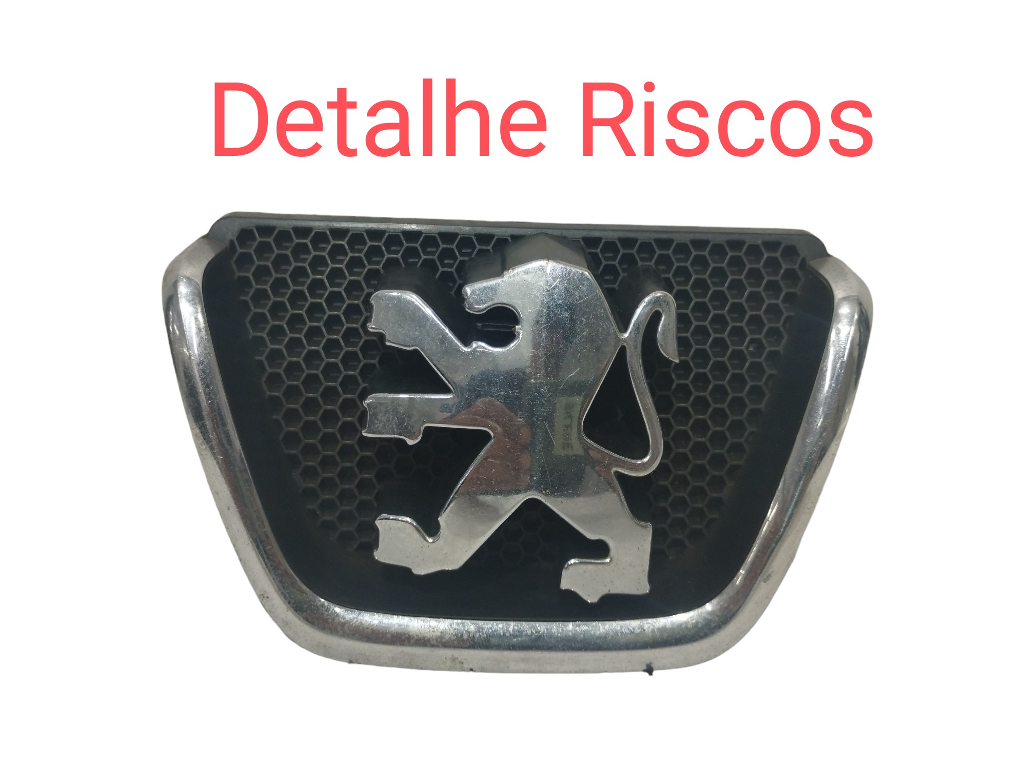 Emblema Grade Peugeot 206 1999 A 2011 9628691277 Preto 2