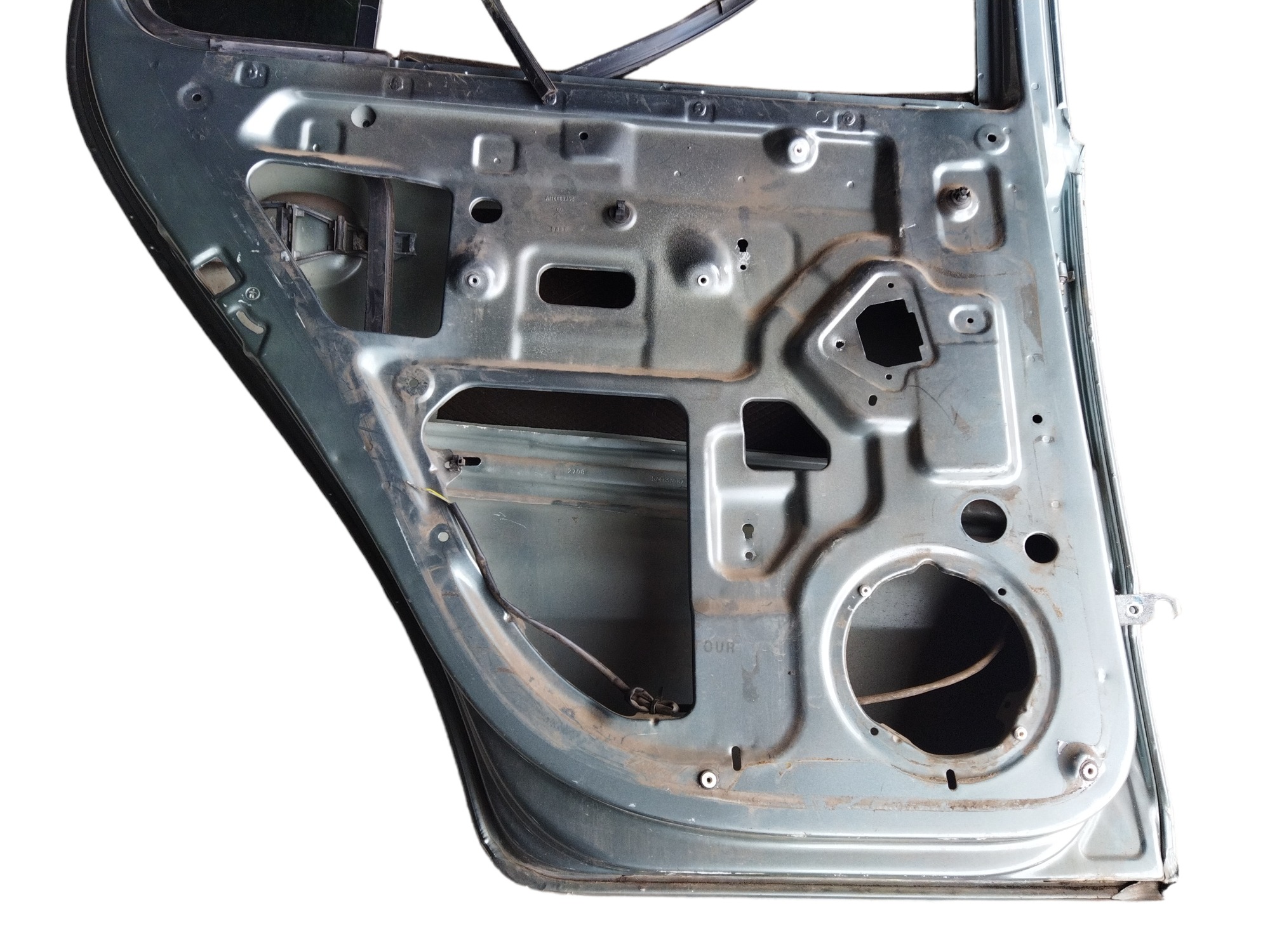Porta Traseira Esquerda Vw Fox 2008 Traseira Esquerda Cinza 5