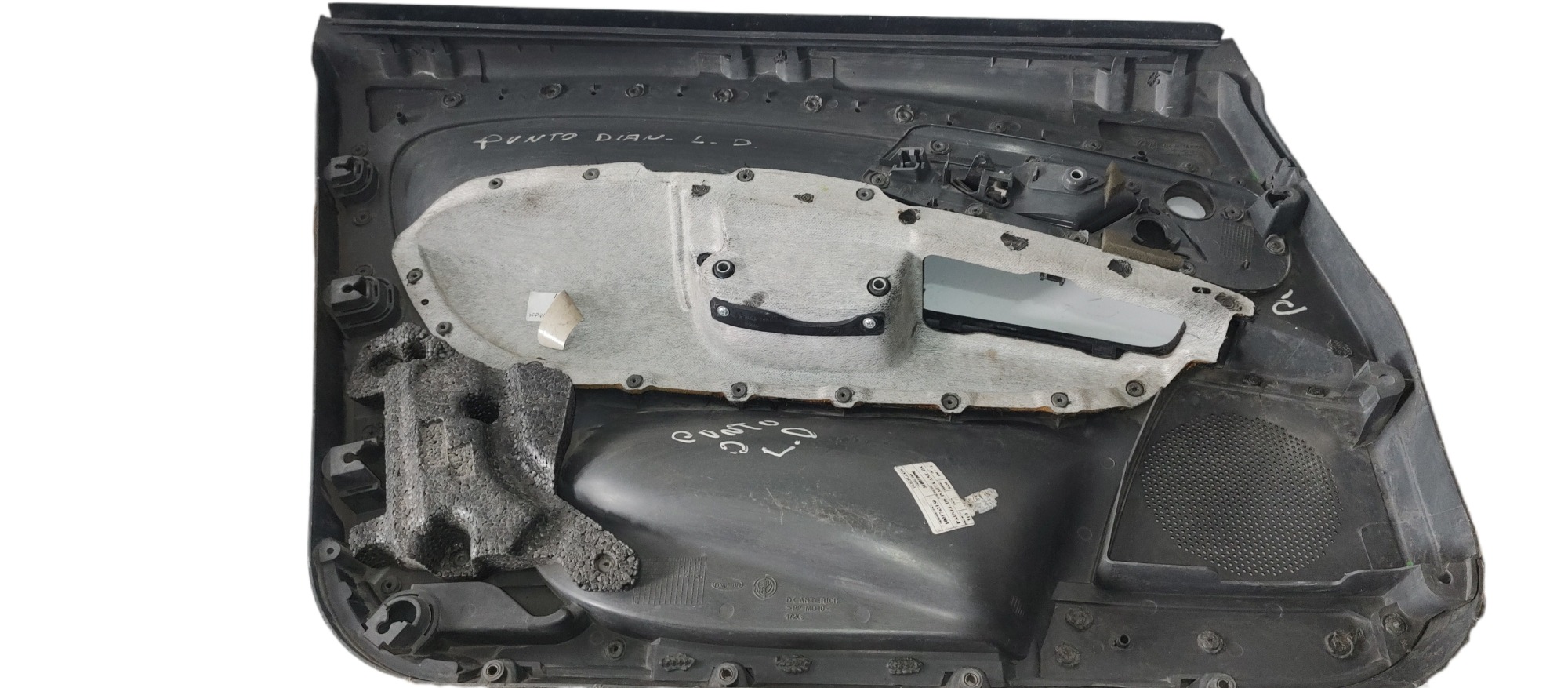 Forro De Porta Dianteira Direita Fiat Punto 2007 Cinza 2