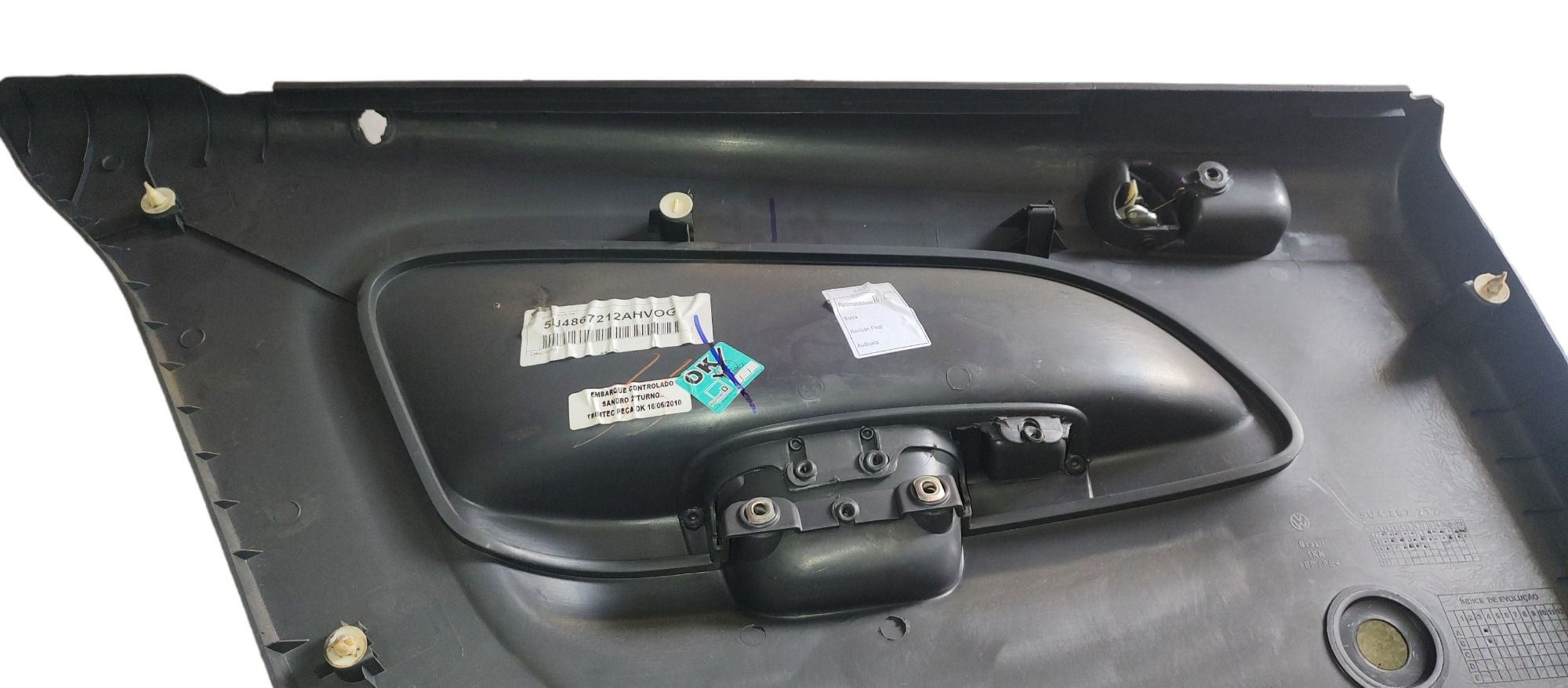 Forro Porta Traseira Direita Vw Gol G5 2010 Cinza 6