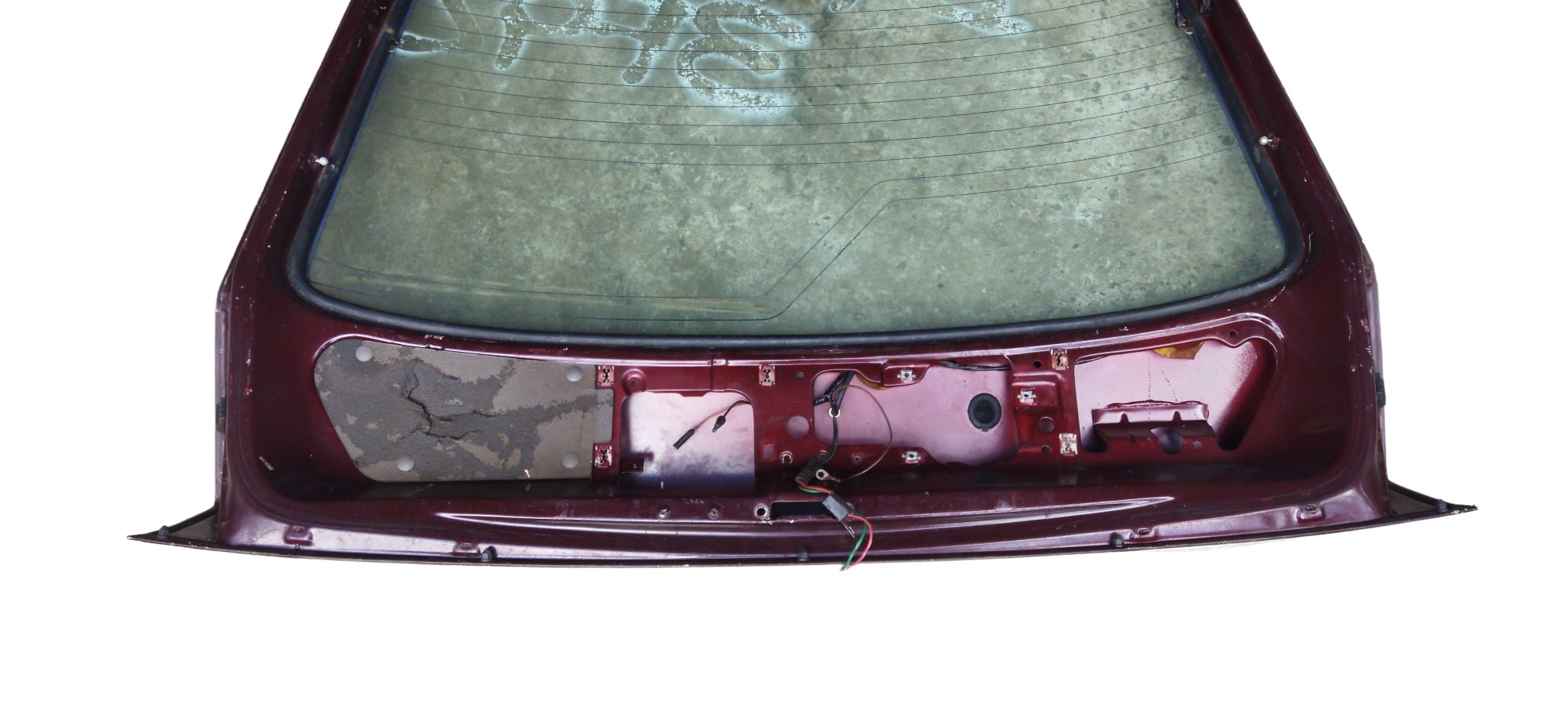 Tampa Traseira Porta Mala Ford Escort 1988 S/vidro Vinho 8