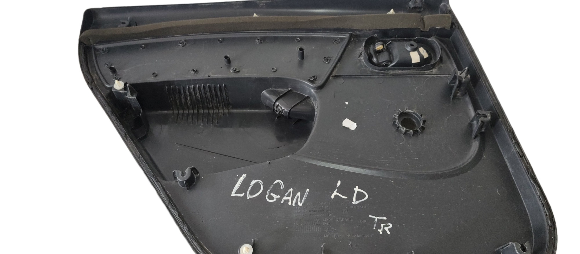 Forro De Porta Traseira Direita Renault Logan 2010 Cinza 7