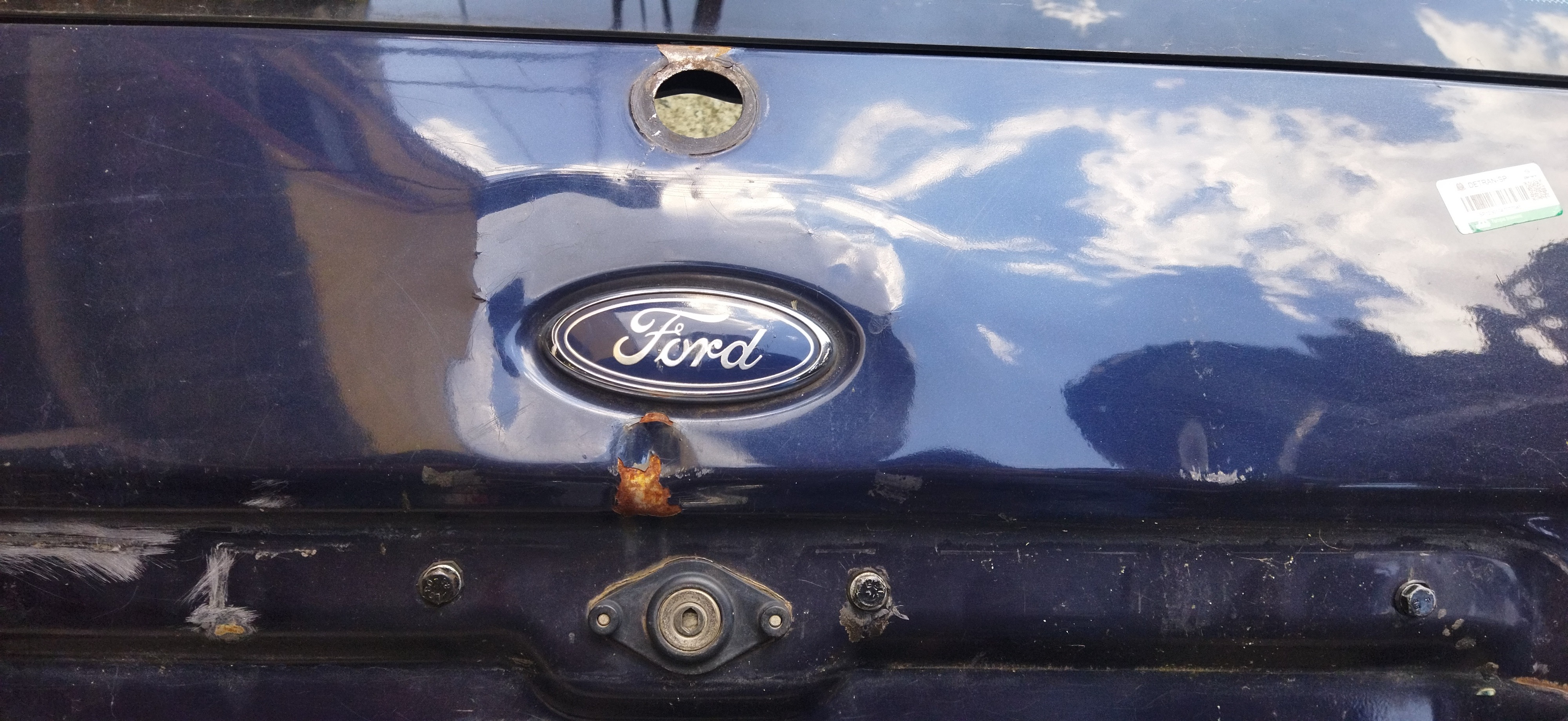 Tampa Traseira Ford Escort Sw 2000 Sem Vidro C/detalhes Azul 5