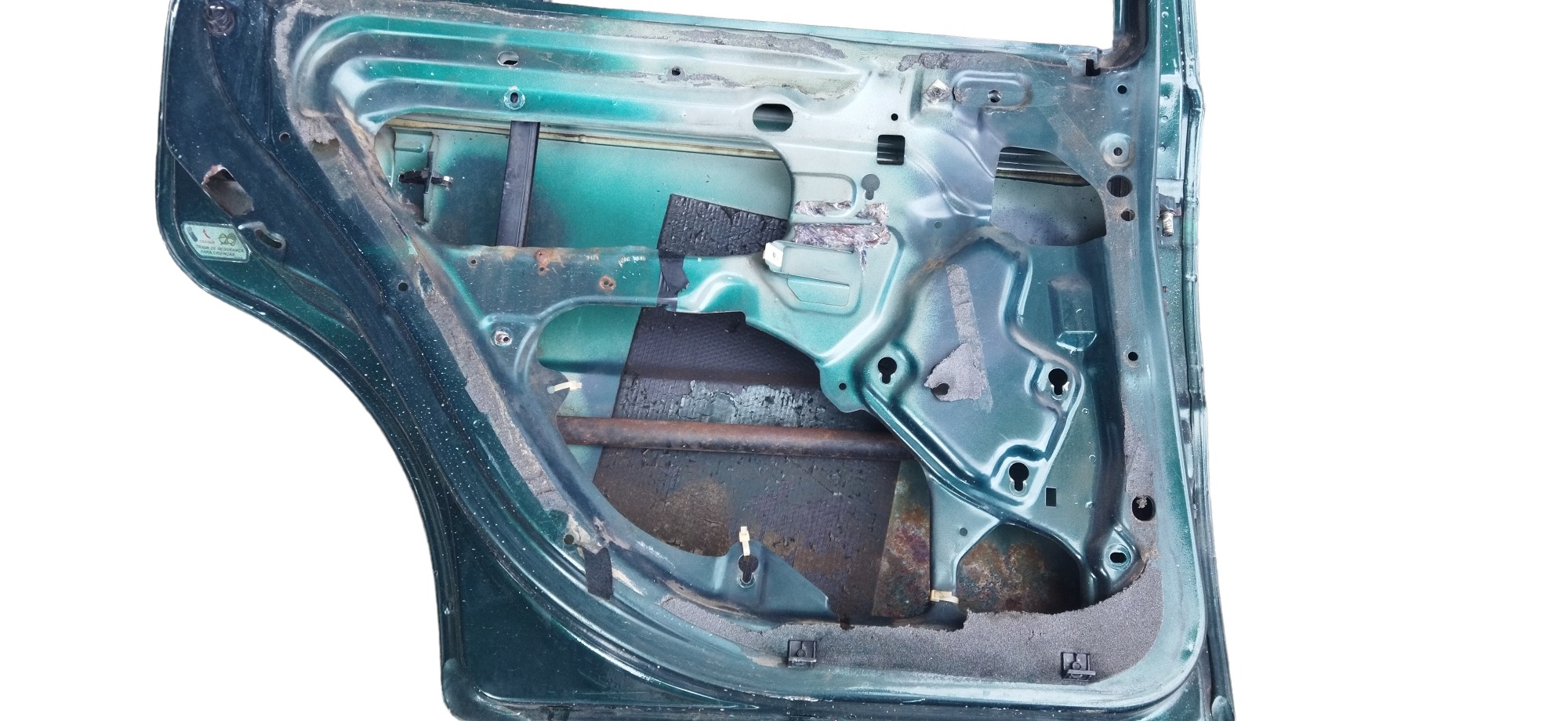 Porta Traseira Esquerda Vw Parati Cl 1998 C/detalhes Traseira Esquerda Verde 4
