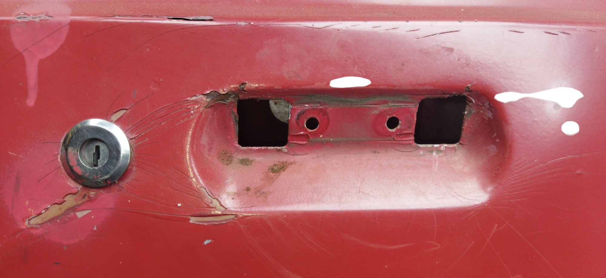 Porta Dianteira Direita Ford Corcel 2 Com Detalhes  Dianteira Direito Vermelha 7