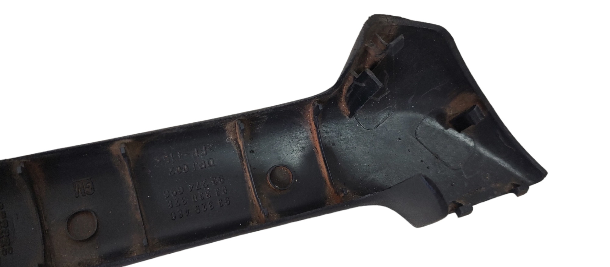 Moldura Braço Puxador Porta Dianteira Direita Gm Astra  1999 Preto 5