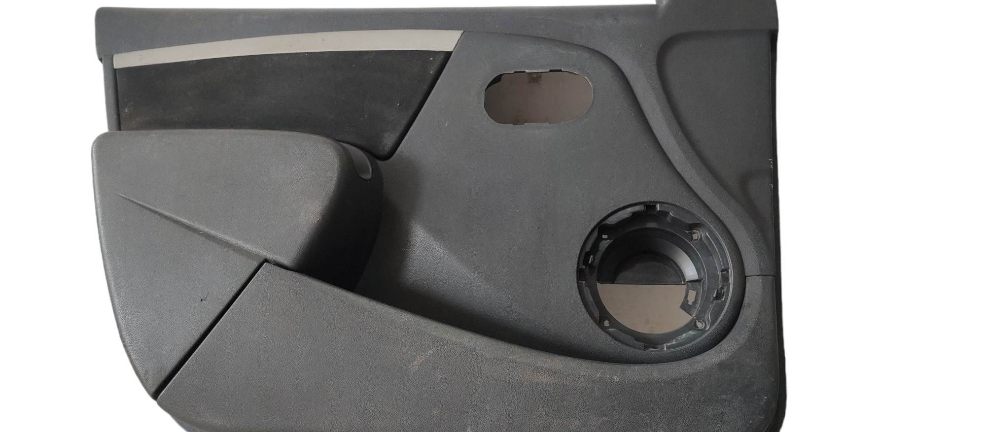 Forro De Porta Dianteiro Esquerdo Renault Logan 2010 Cinza 1