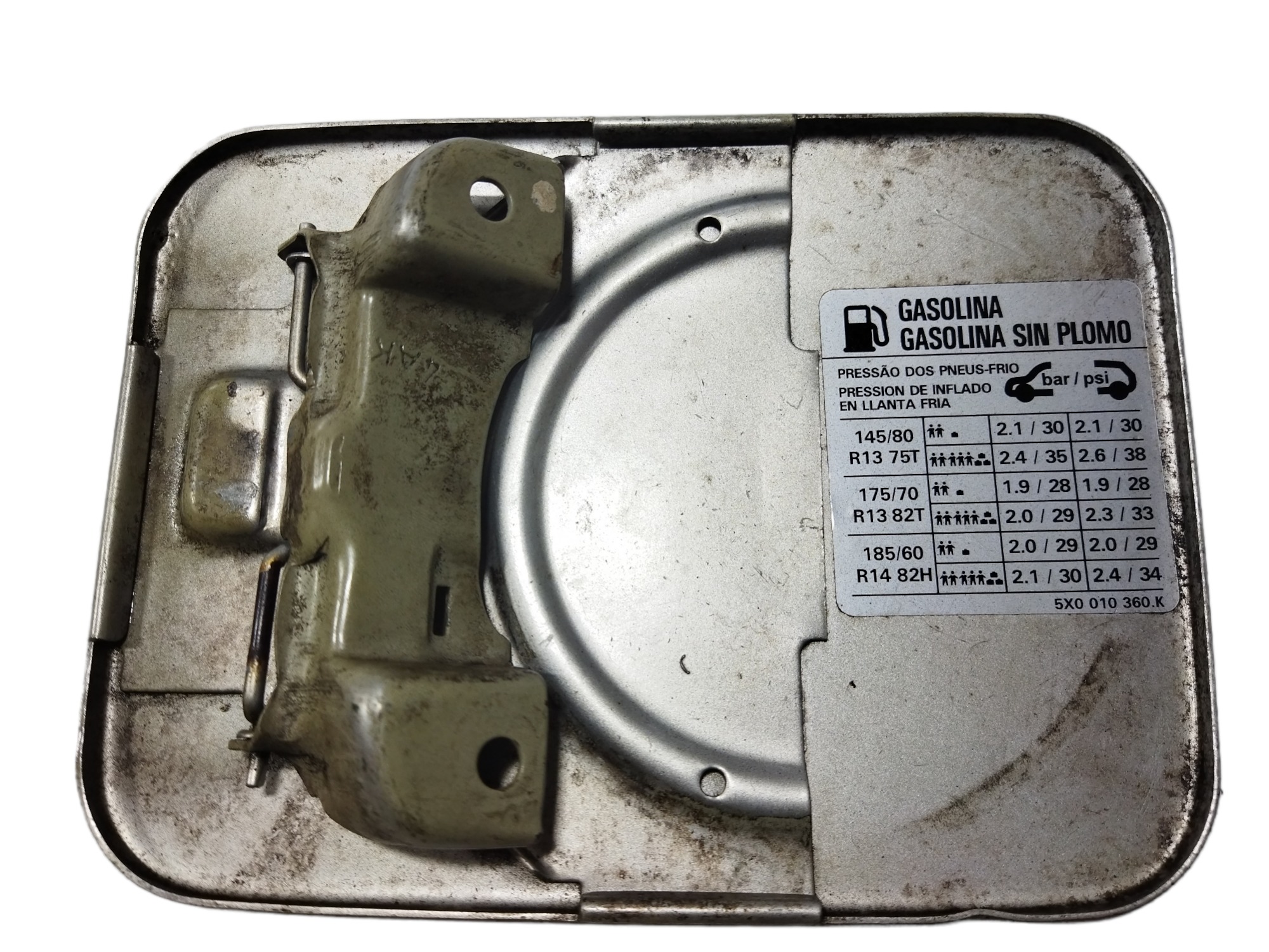 Tampa Portinhola Do Tanque De Combustível Vw Gol G3 Prata 2