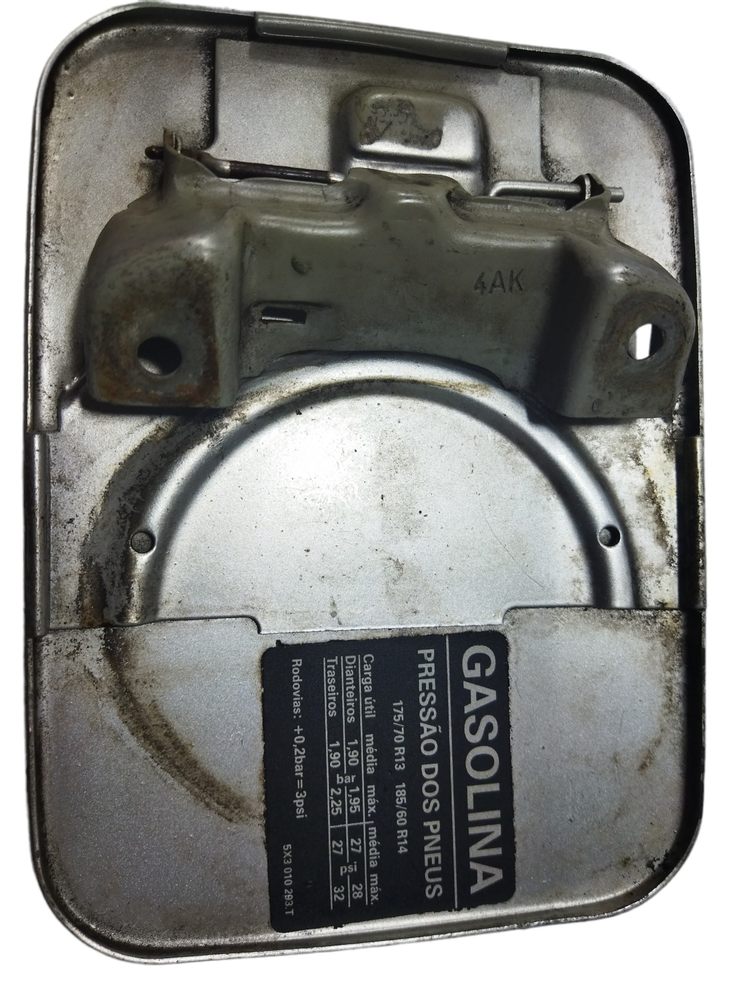 Portinhola Do Tanque De Combustível Vw Gol  Prata 2
