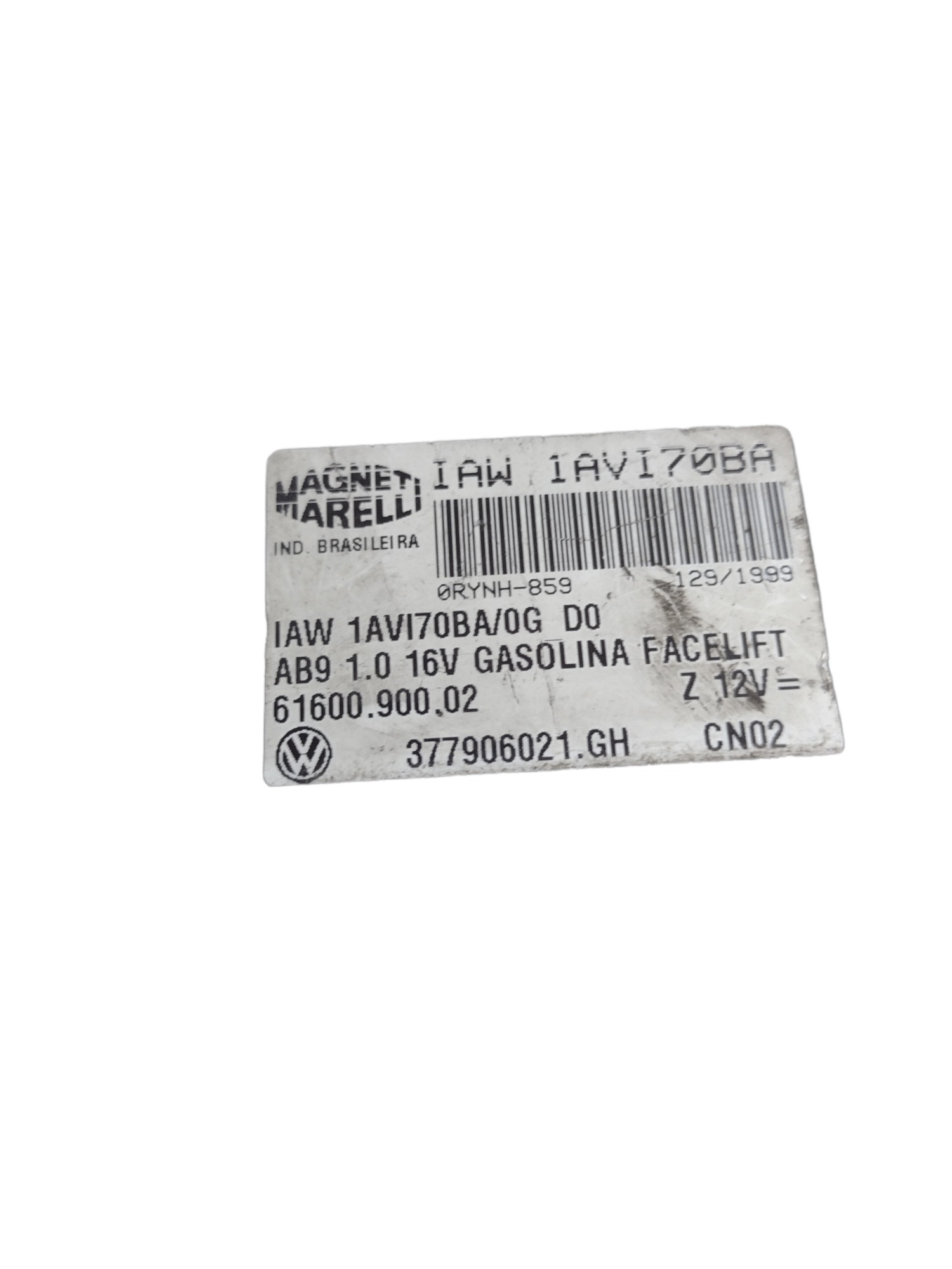 Módulo Injeção Vw Gol Parati 1.0 Gasolina 16v 1999 3