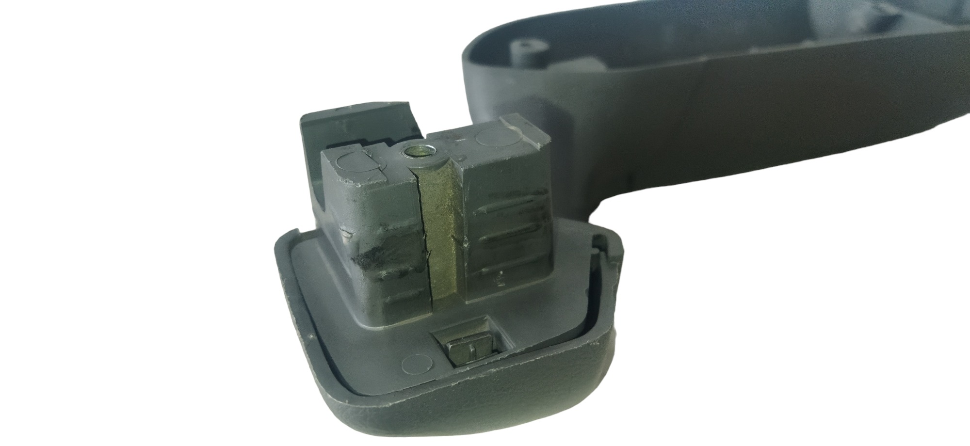 Puxador Interno Porta Dianteira Direito Ford Fiesta  Cinza 6