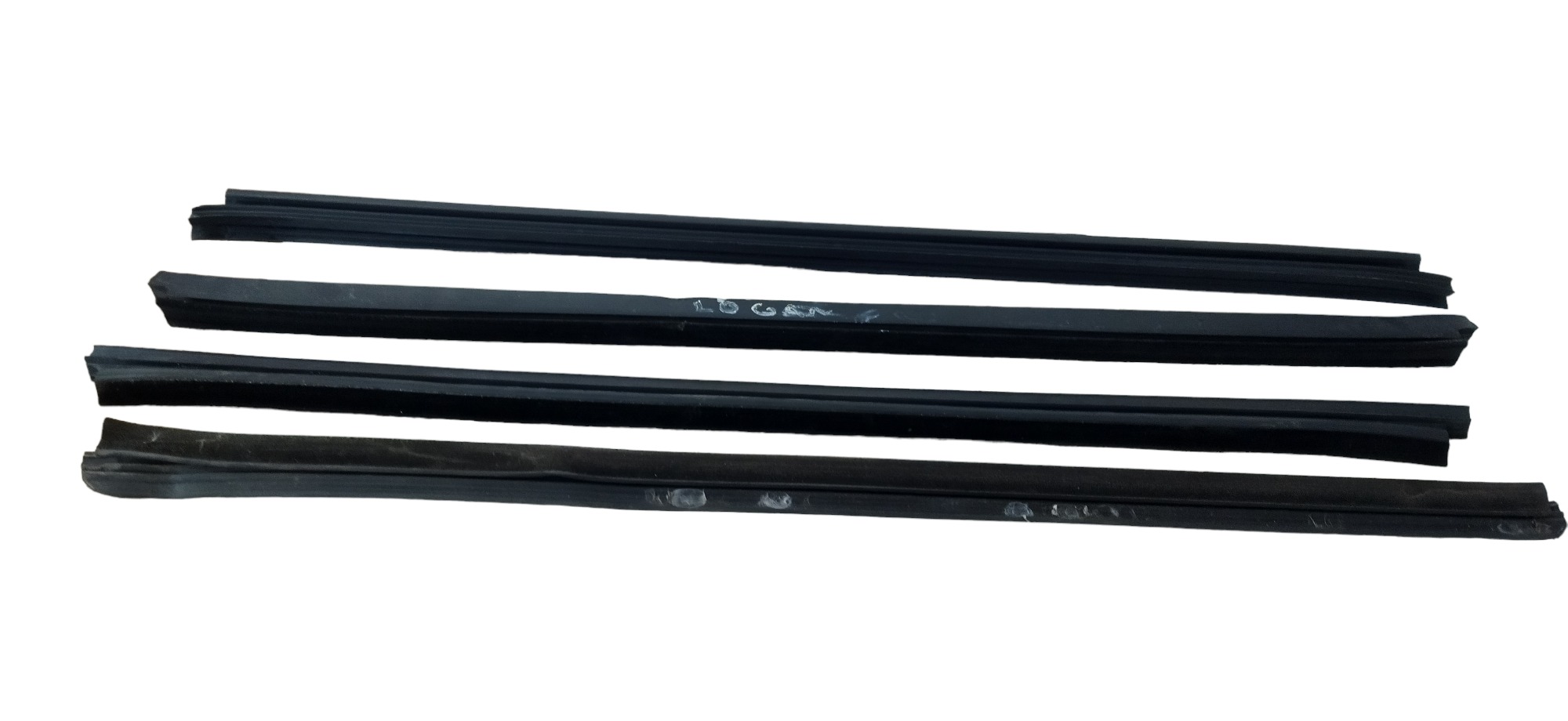 Jogo Borracha Trilho Vidro Portas Renault Logan 4