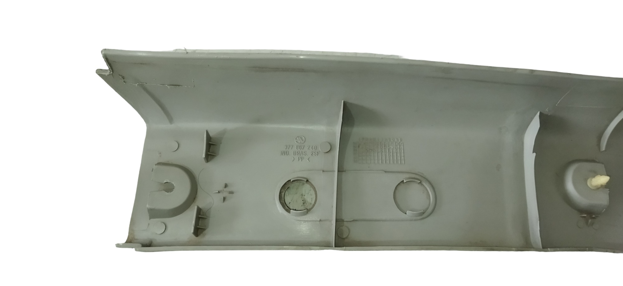 Moldura Coluna Central Cinto Vw Gol  Central Cinza 4