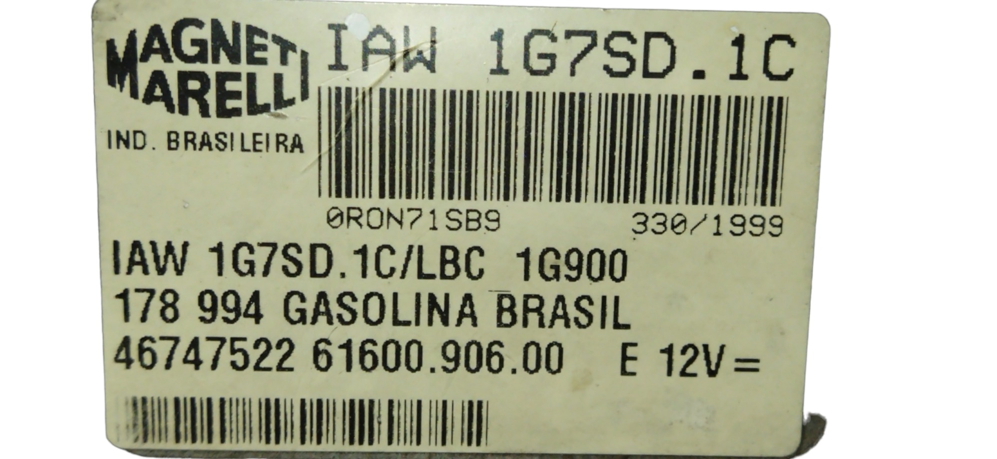 Módulo Injeção Fiat Fiasa Palio 1.0 8v 3