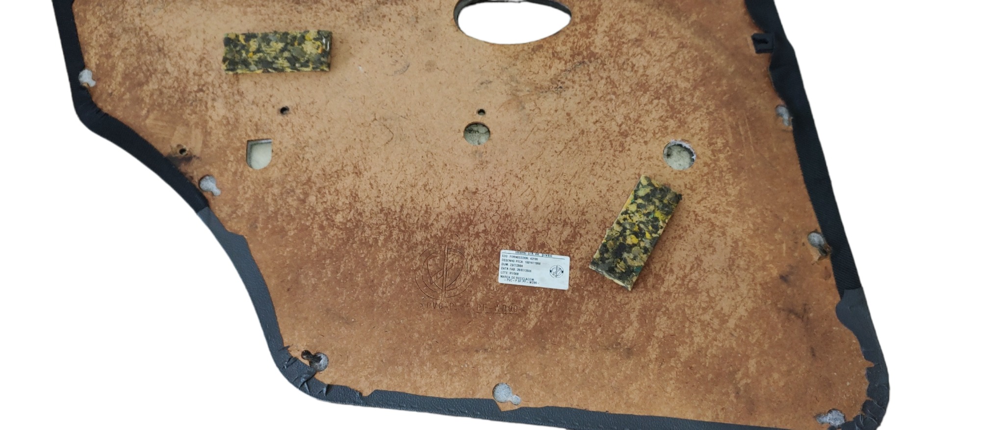Forro Porta Dianteira Direita Fiat Palio Azul 5