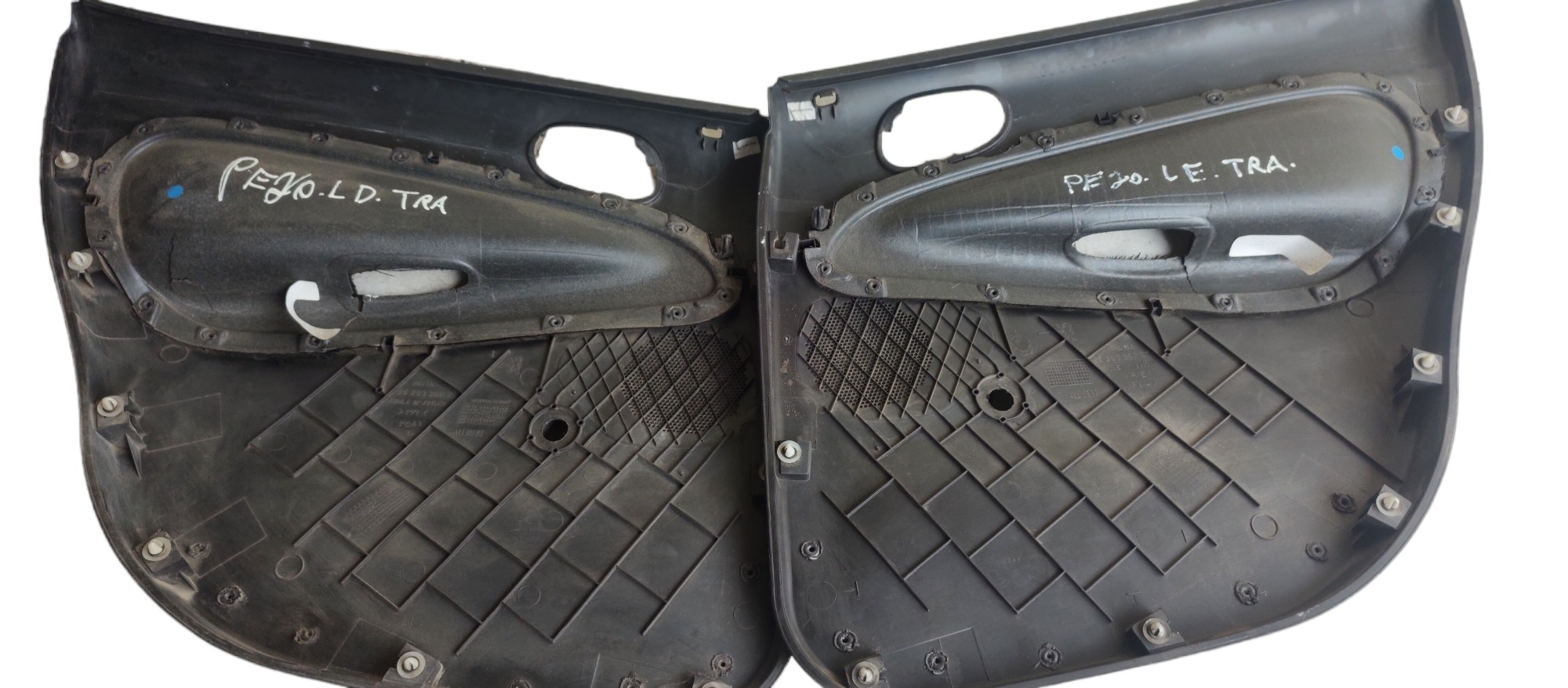 Par Traseira Forro De Porta Peugeot 206 Preto 4