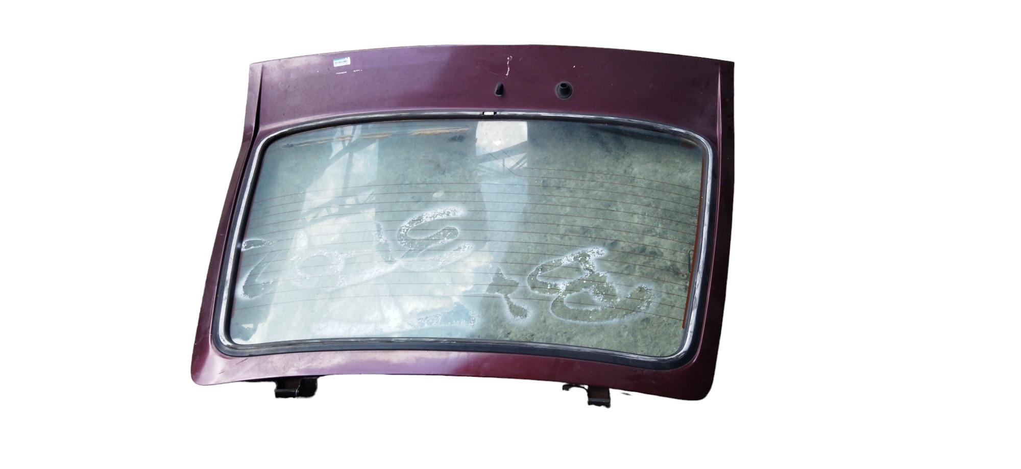 Tampa Traseira Porta Mala Ford Escort 1988 S/vidro Vinho 3