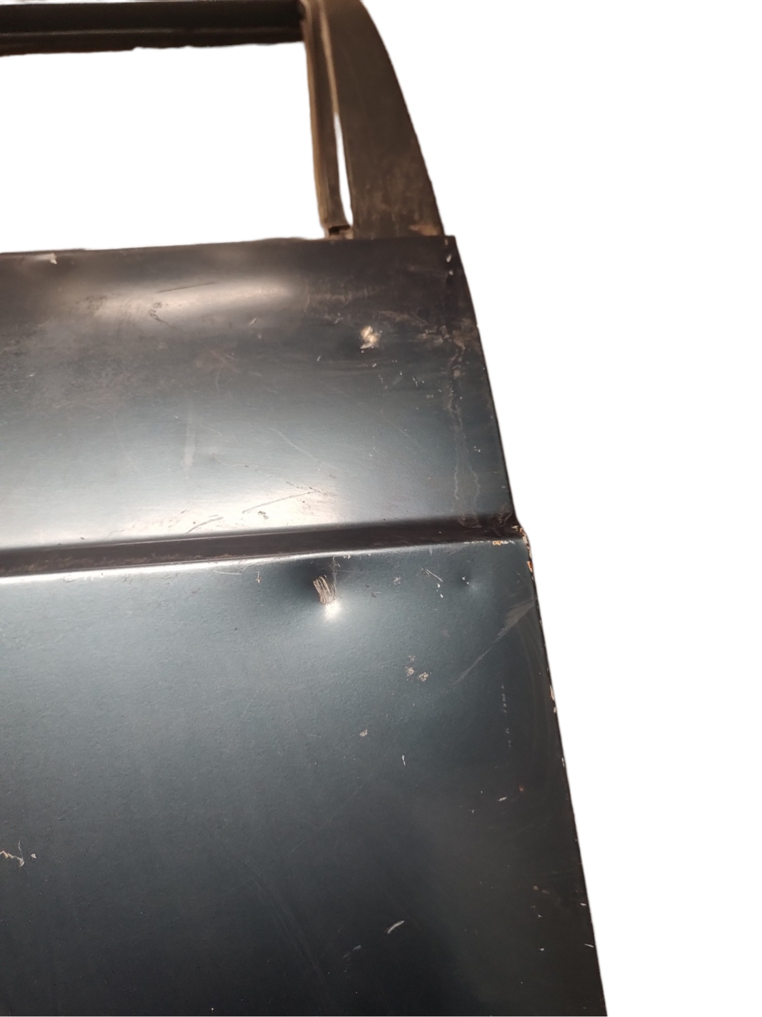 Porta Traseira Direita Vw Santana 85/90 Com Detalhes  Traseira Direito Azul 3