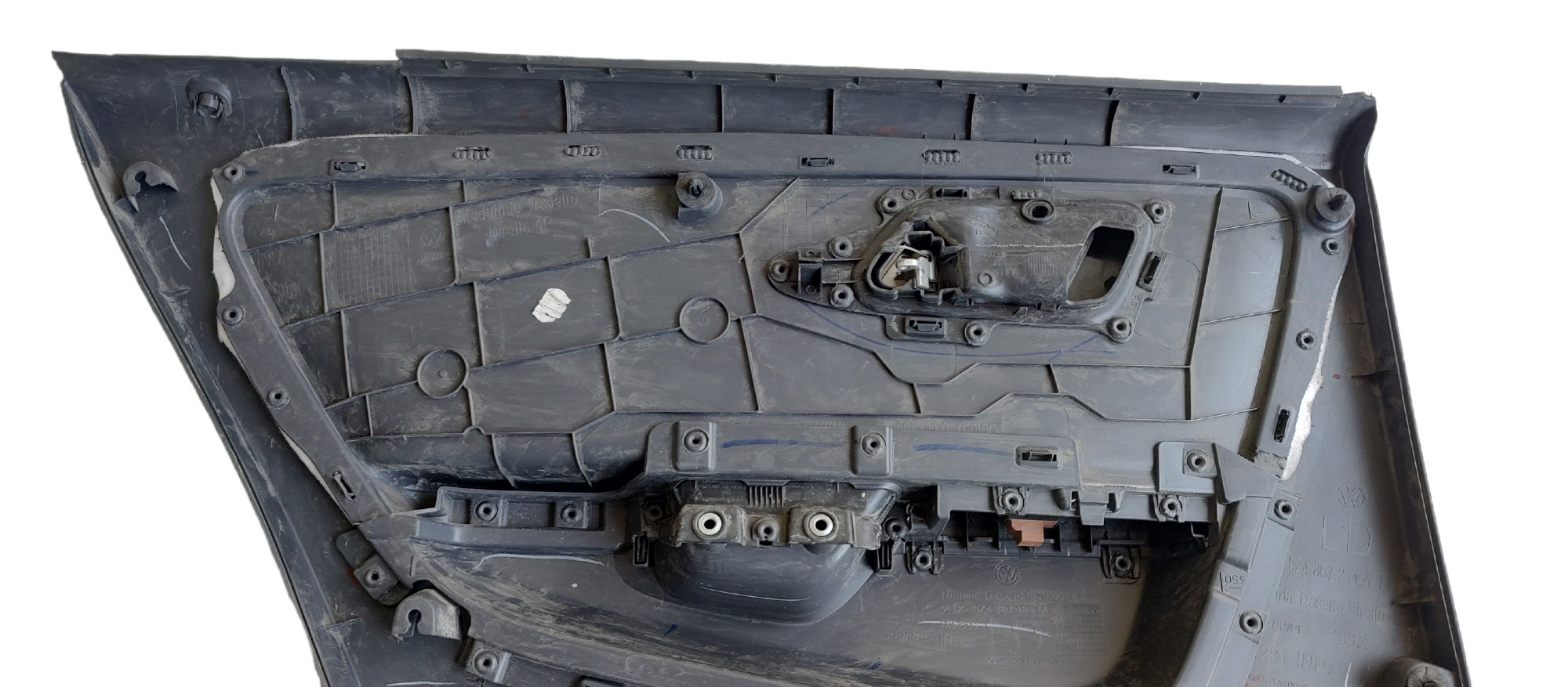 Forro De Porta Traseiro Direito Vw Crossfox 2009 Cinza 6