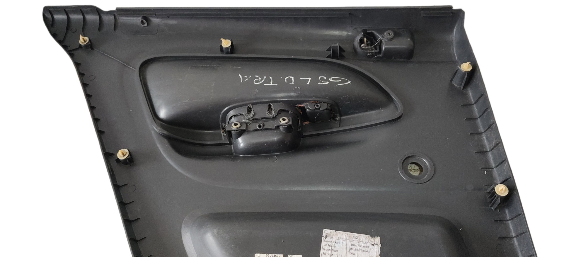 Forro De Porta Traseira Direita Vw Gol G5 Preto 5