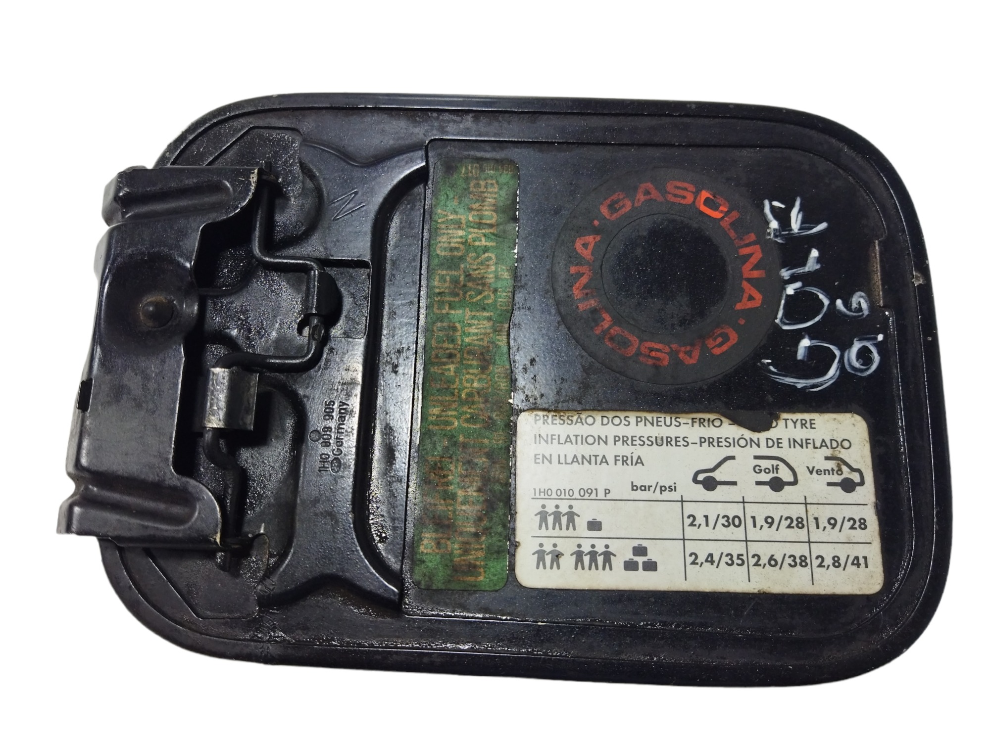 Portinhola Do Tanque Vw Golf 96  Preto 2
