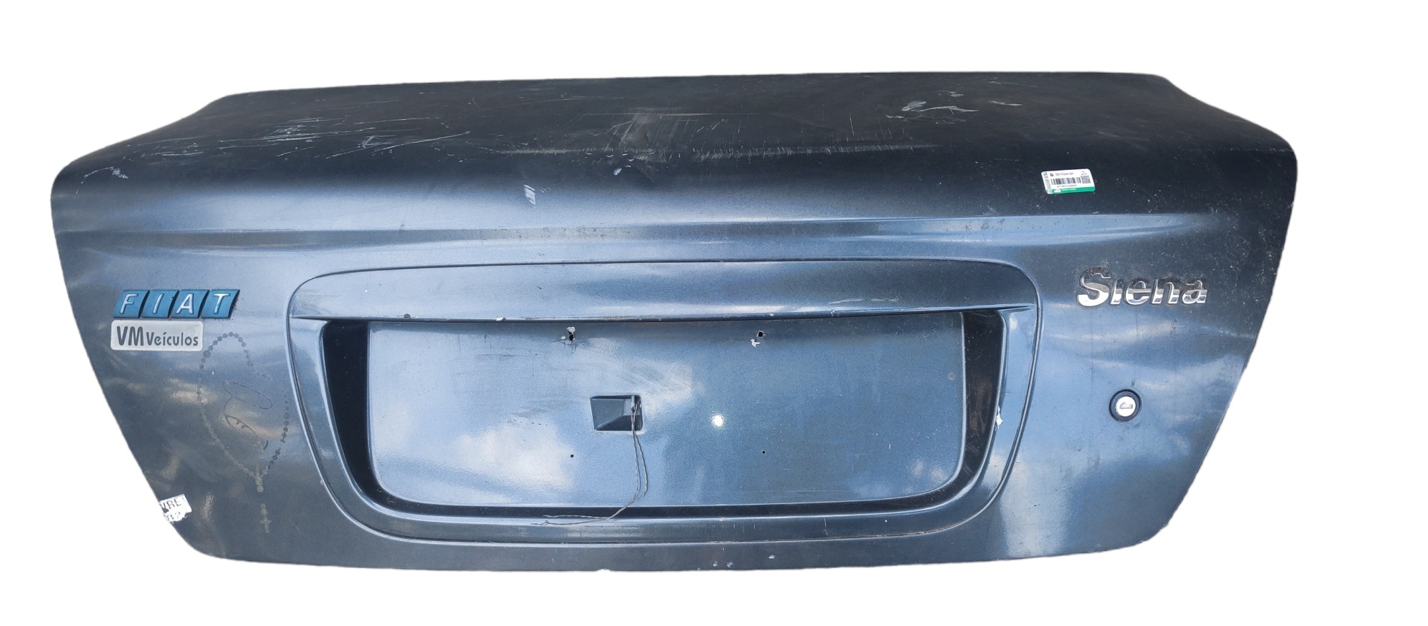 Tampa Traseira Fiat Siena 2003 Azul 8