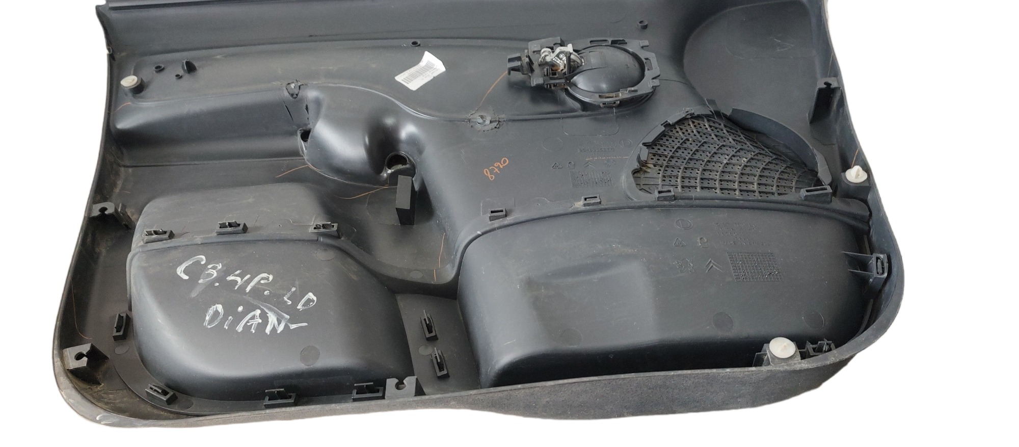 Forro De Porta Dianteira Direita Citroen C3 2011 Preto 4