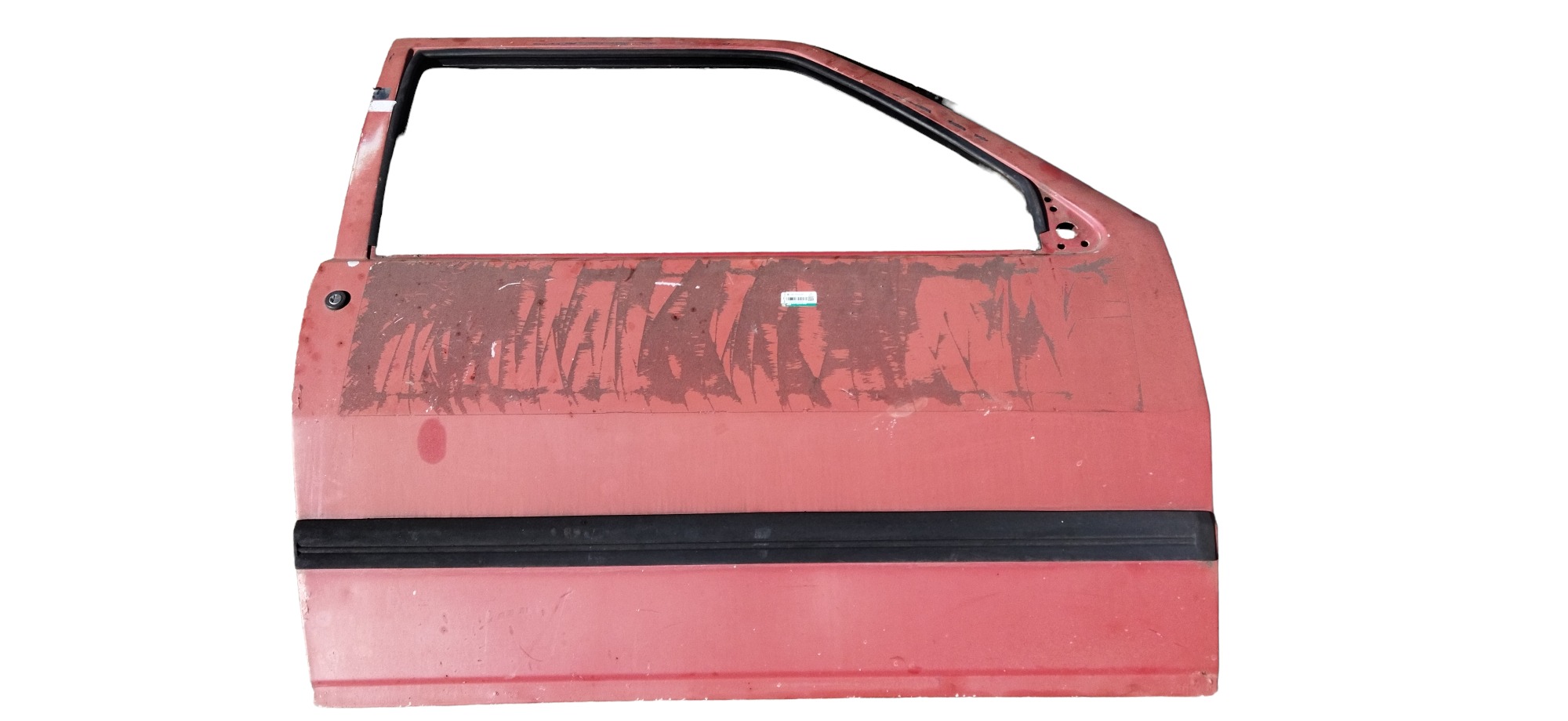 Porta Dianteira Direita Fiat Uno 1989 Dianteira Direito Vermelha 1