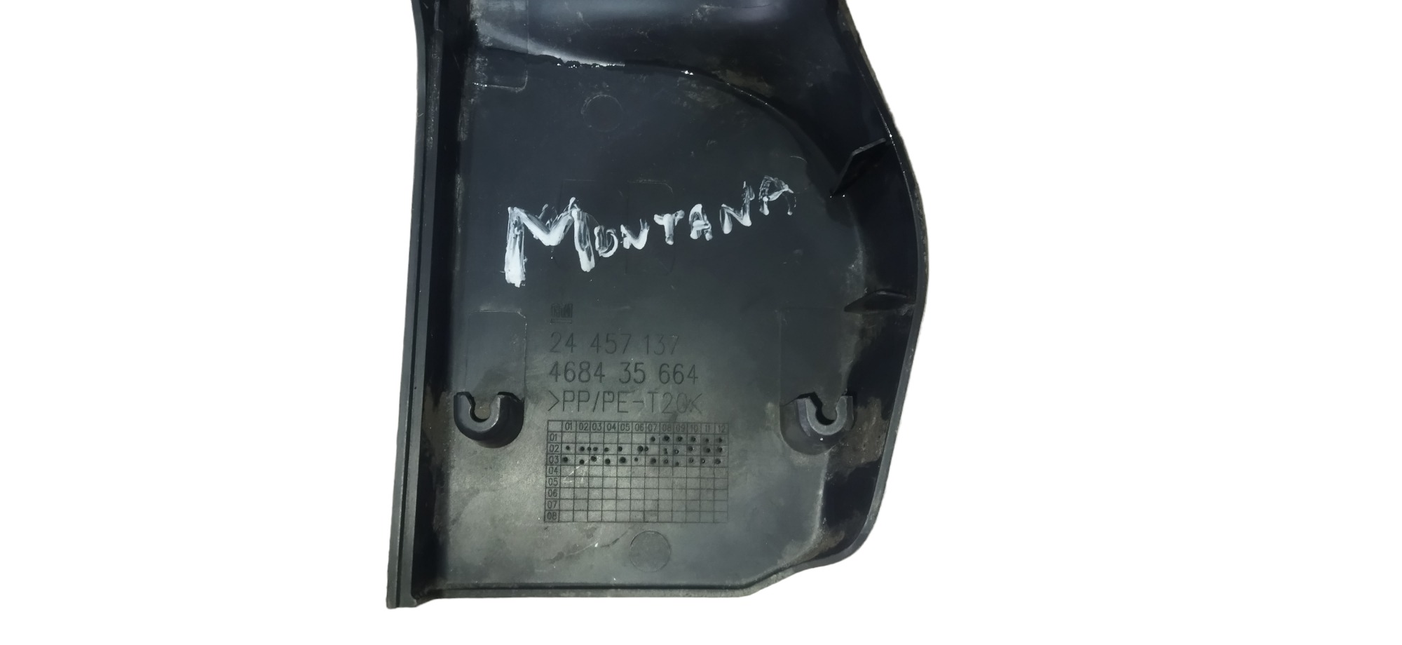 Moldura Intern Retrovisor Esquerdo Gm Corsa Montana Preto 4