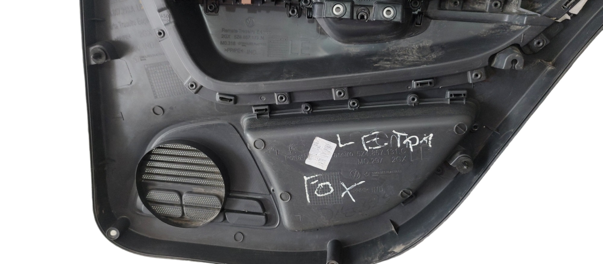 Forro De Porta Traseira Esquerda Vw Fox 2009 Cinza 5