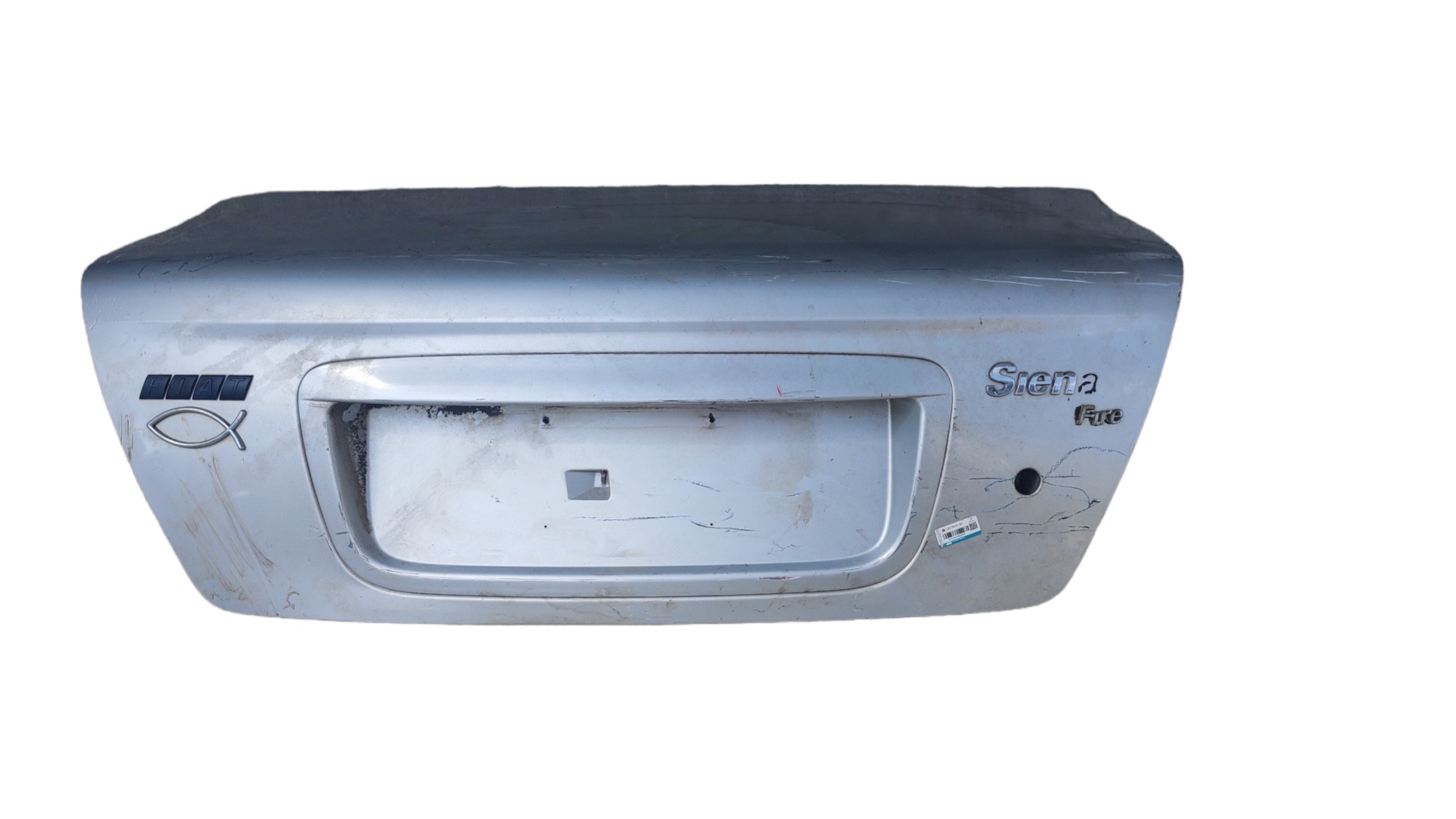 Tampa Traseira Fiat Siena 2003 Prateado 2