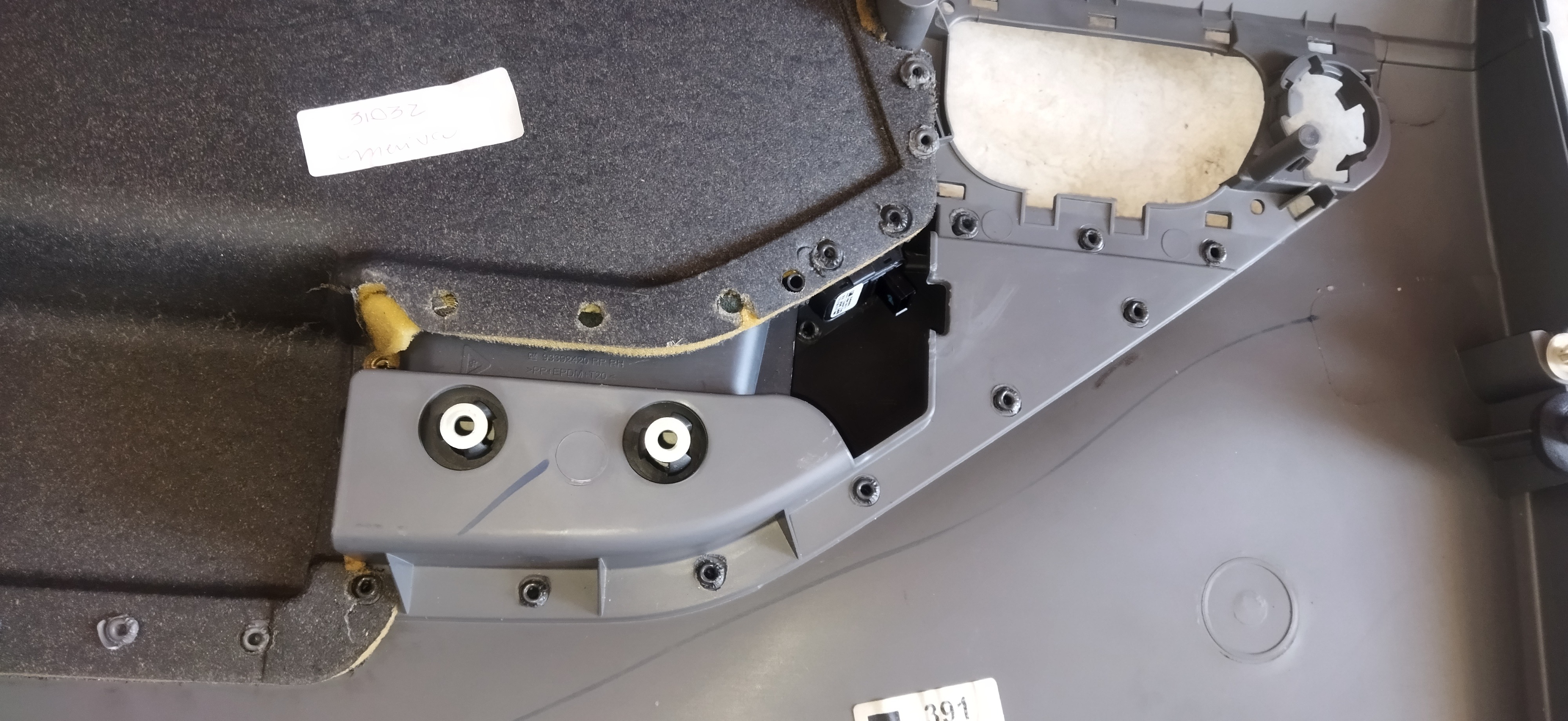Forro Porta Traseira Direita Gm Meriva C/detalhe Preto 8