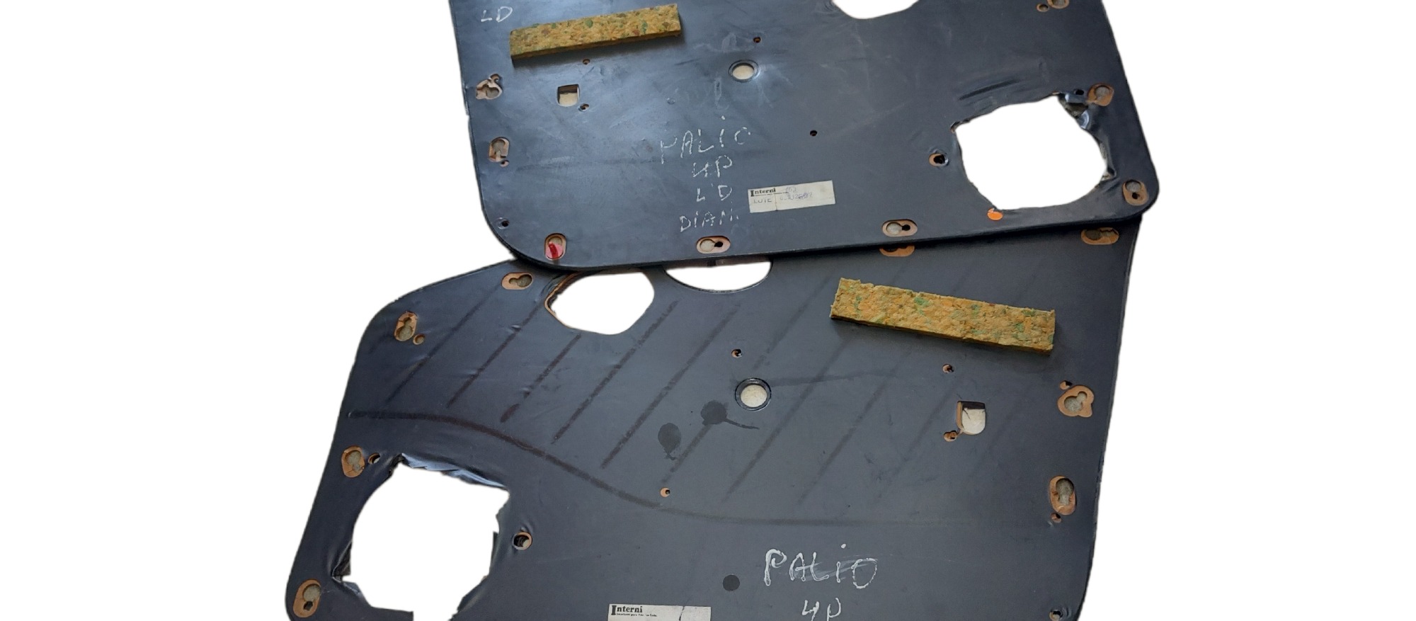 Par Forro De Porta Dianteiro Fiat Palio 4p Azul/cinza 6