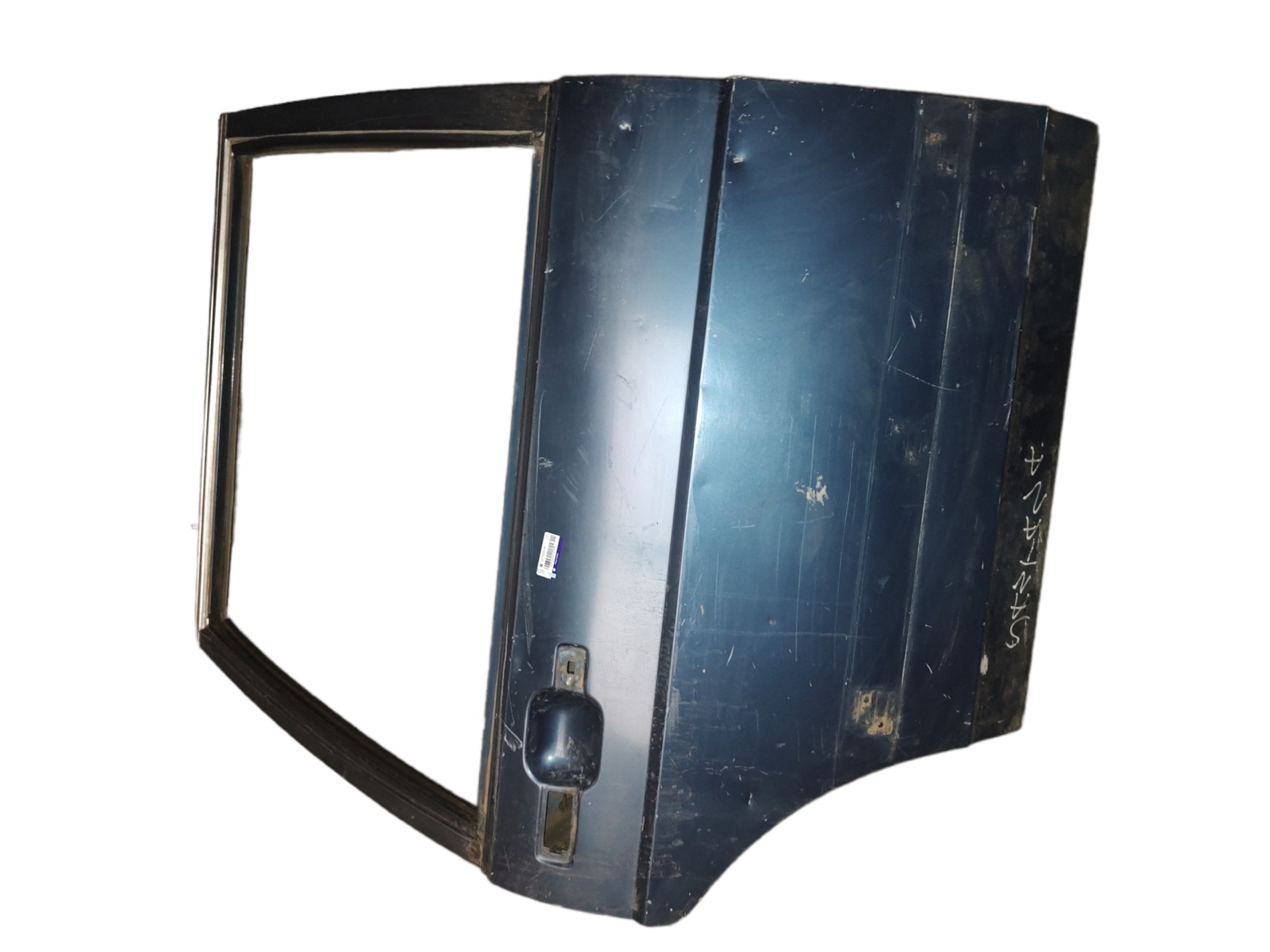 Porta Traseira Direita Vw Santana 85/90 Com Detalhes  Traseira Direito Azul 1
