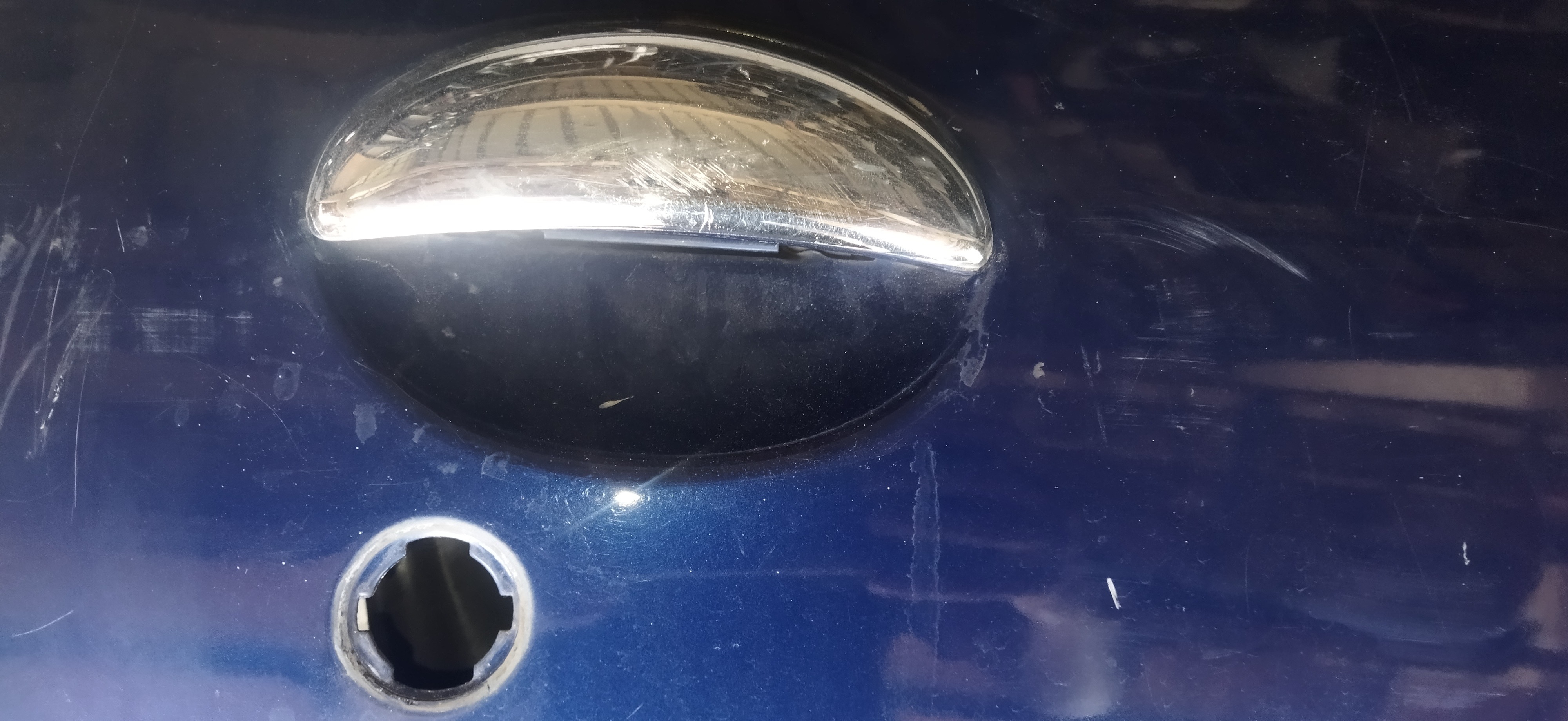 Porta Dianteira Direita Peugeot 206 2004 C/detalhes  Dianteira Direito Azul 6