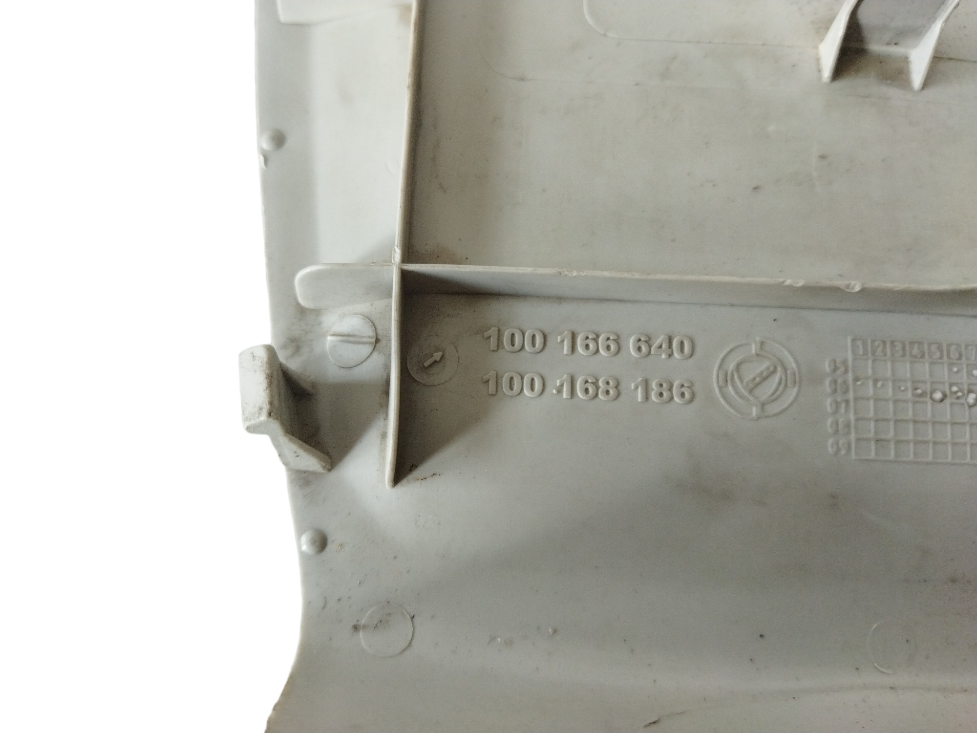 Tampa Moldura Teto Fiat Idea  Branco 7