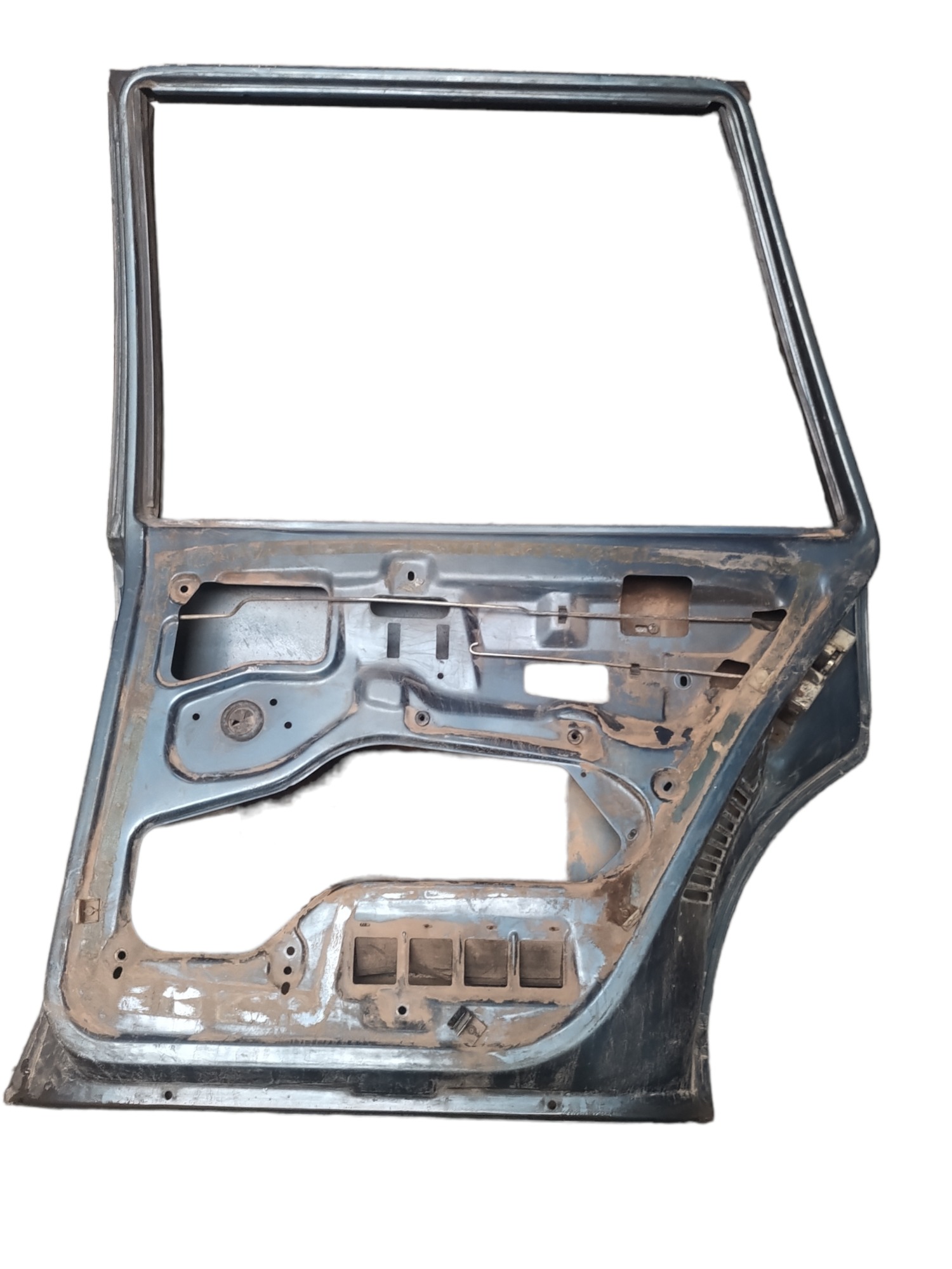 Porta Traseira Direita Vw Santana 85/90 Com Detalhes  Traseira Direito Azul 2