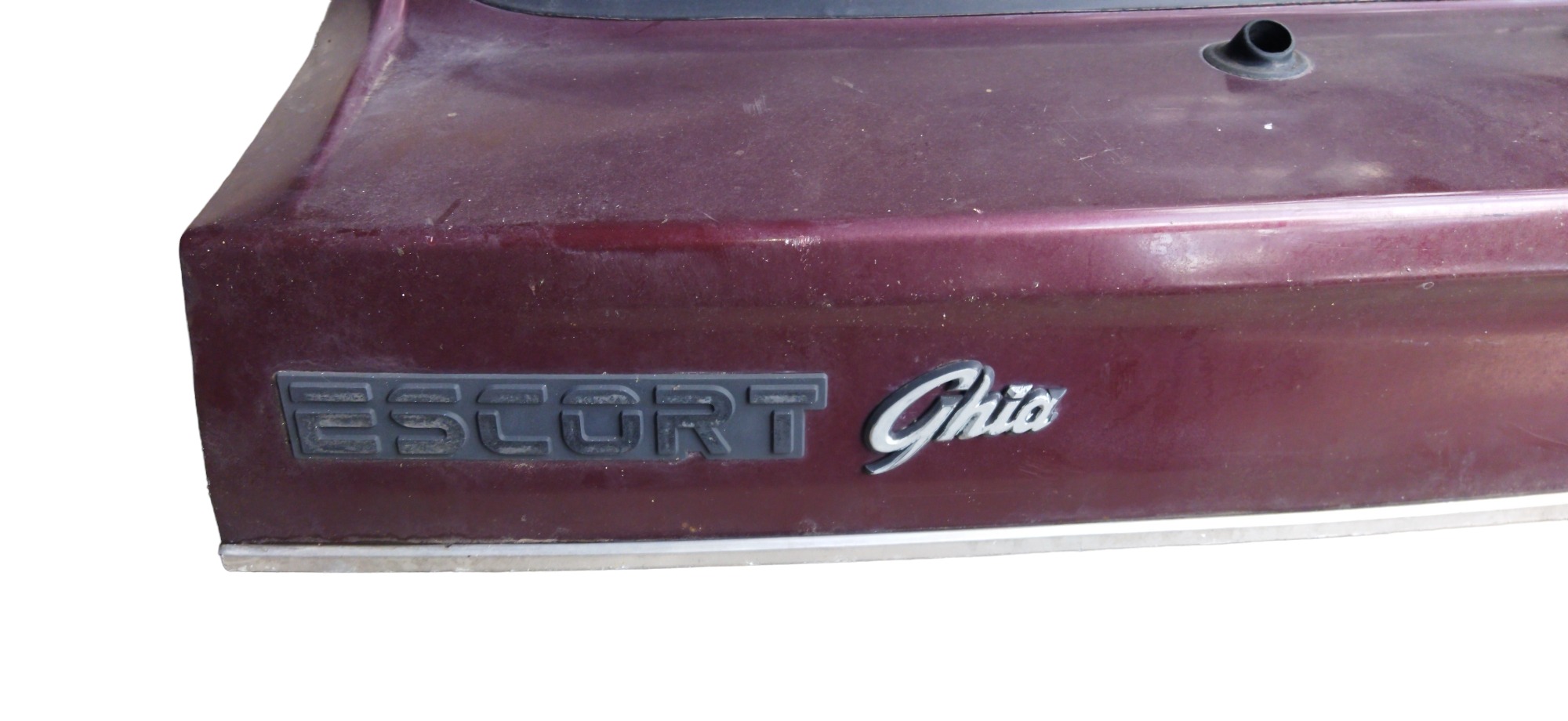 Tampa Traseira Porta Mala Ford Escort 1988 S/vidro Vinho 6
