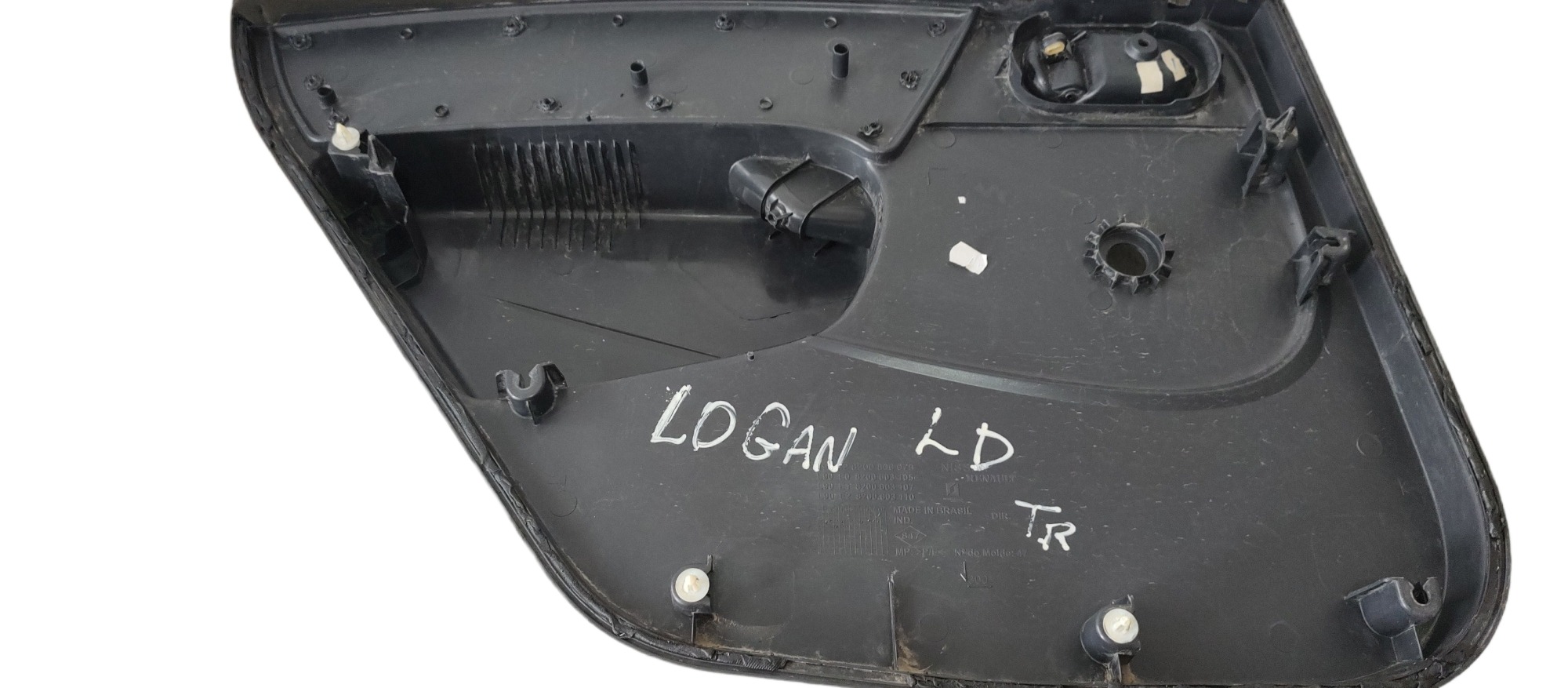 Forro De Porta Traseira Direita Renault Logan 2010 Cinza 5