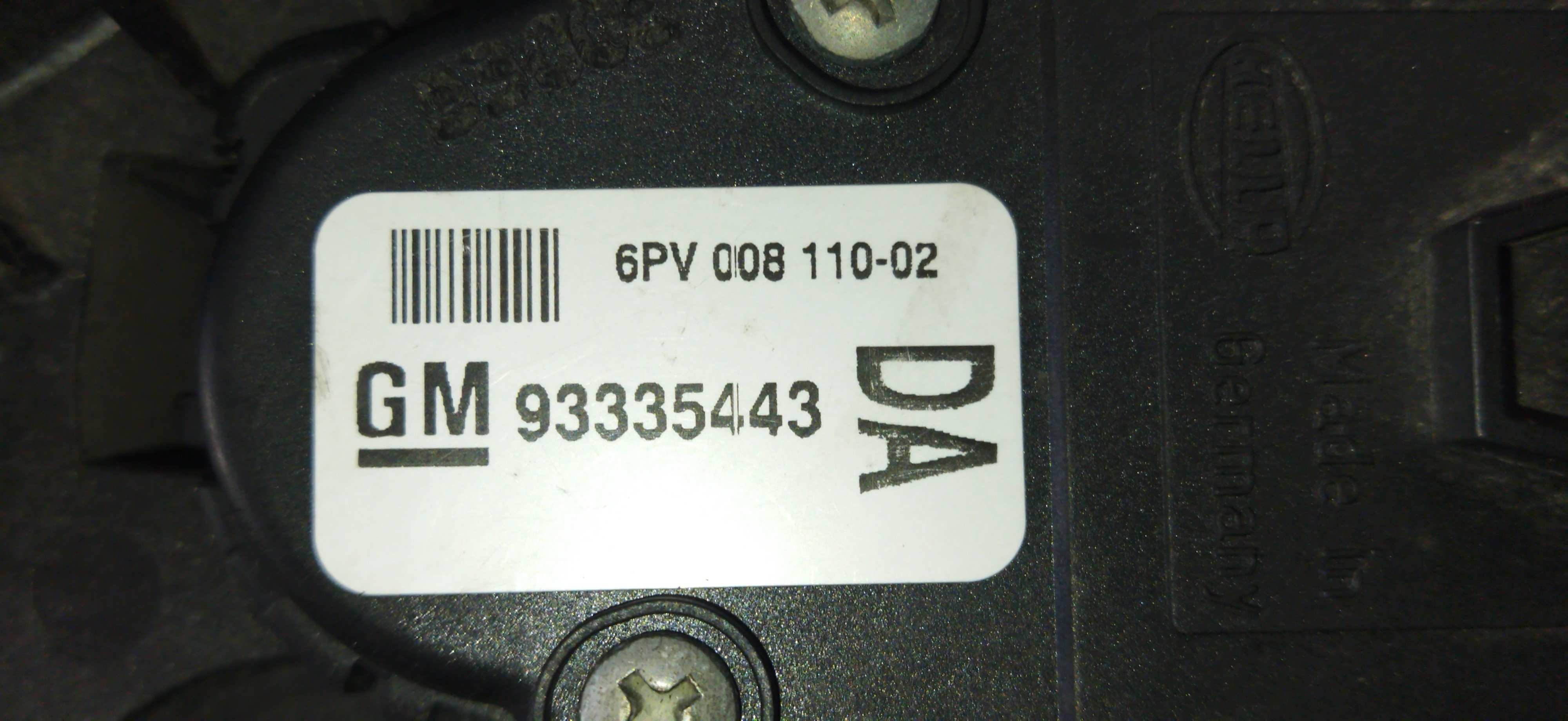 Pedal Acelerador Gm Meriva 7