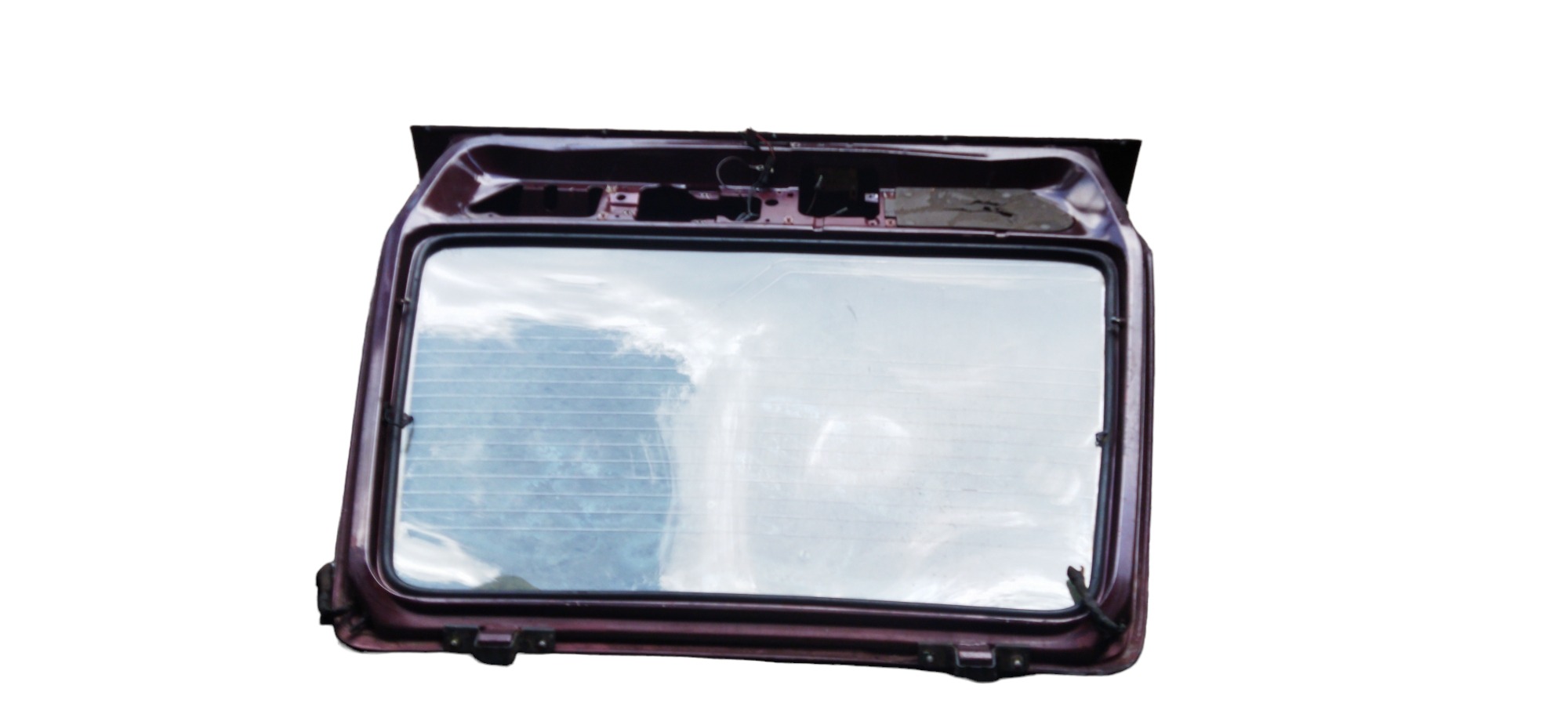 Tampa Traseira Porta Mala Ford Escort 1988 S/vidro Vinho 2