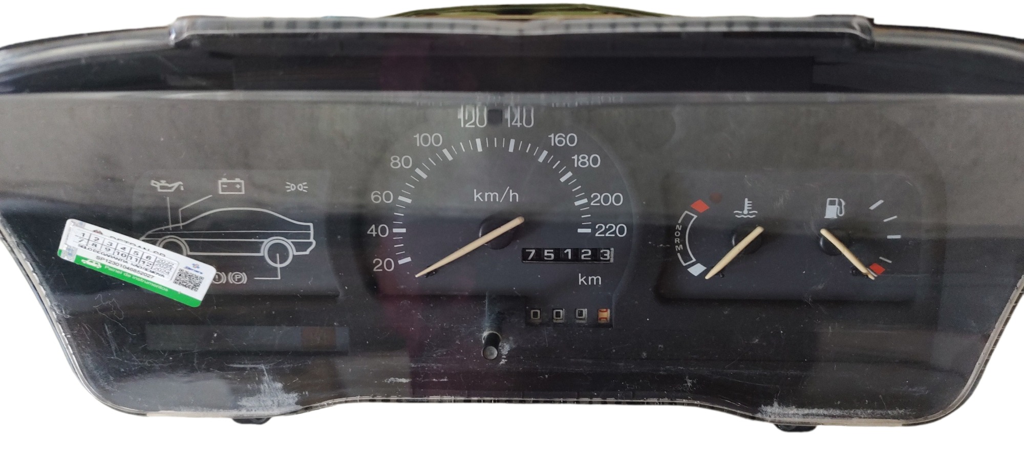 Painel De Instrumento Ford Escort 1.6l Gl 1995 Preto 2
