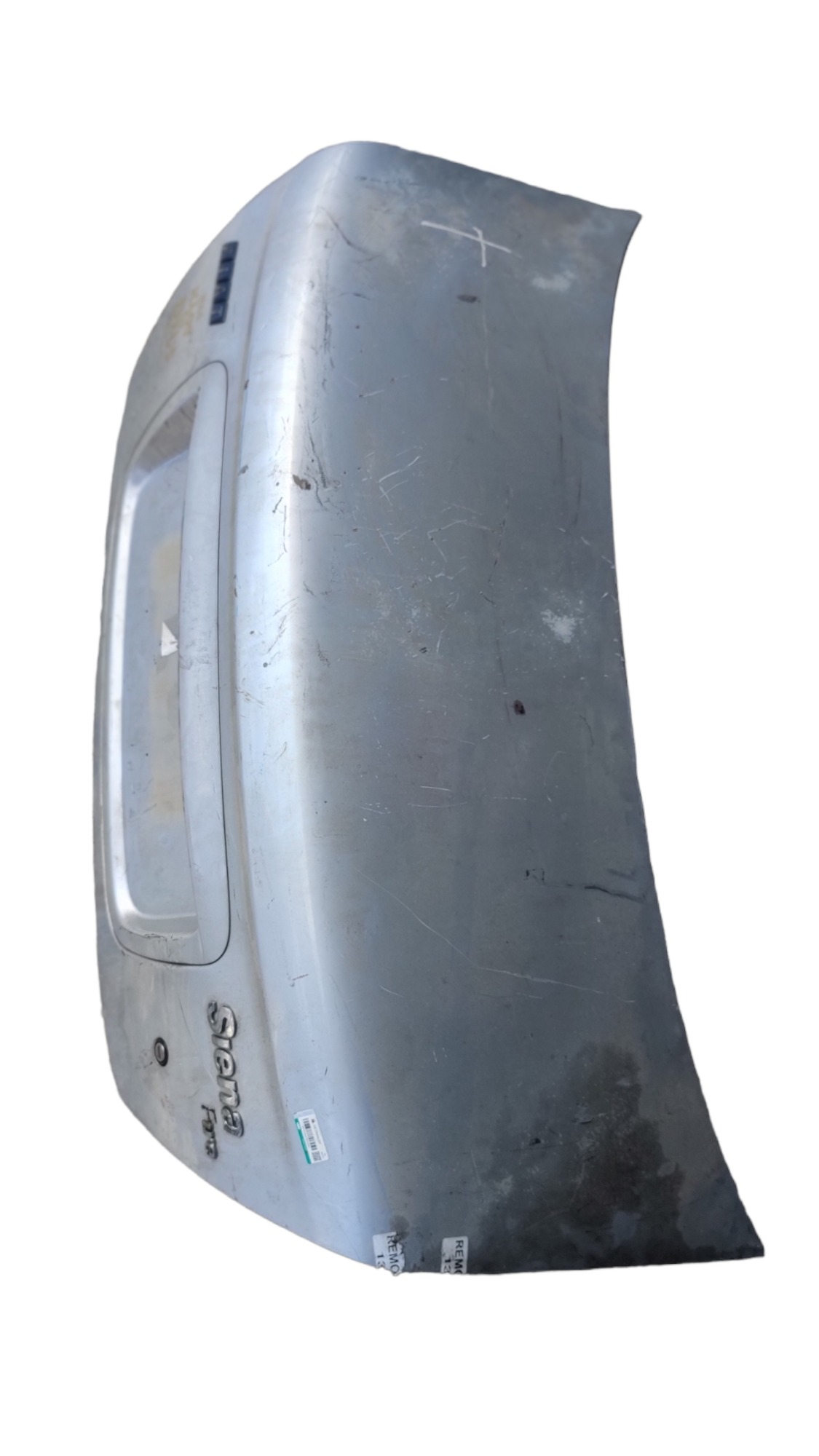 Tampa Traseira Fiat Siena 2004 Prateado 1