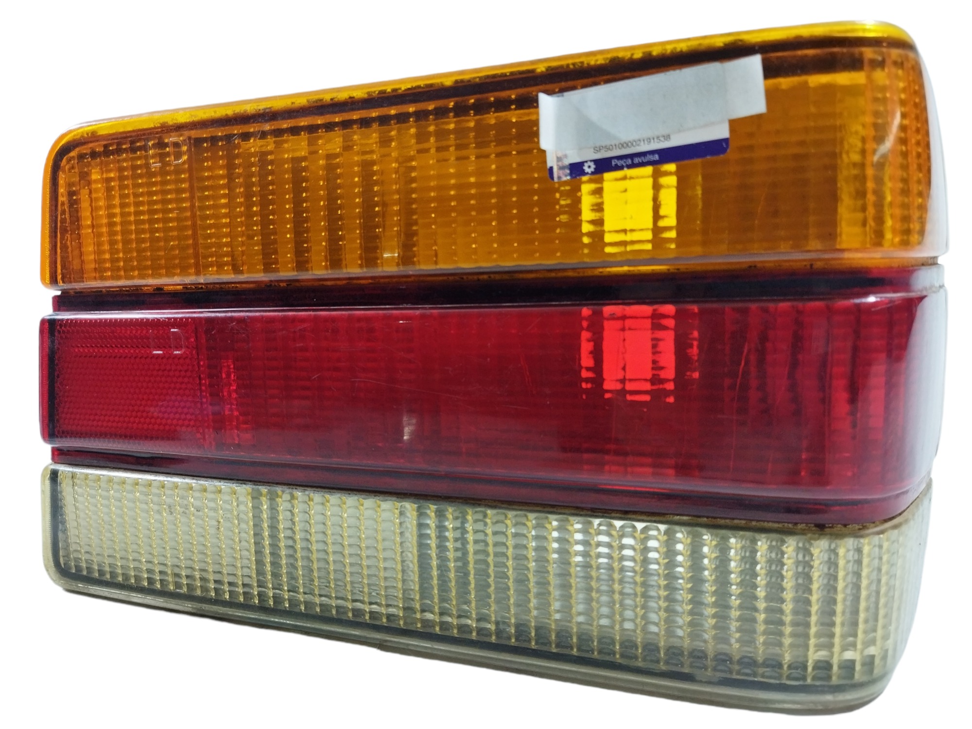 Lanterna Traseira Direita Gm Chevette 87/ Direito Vemelha Branca E Laranja 1