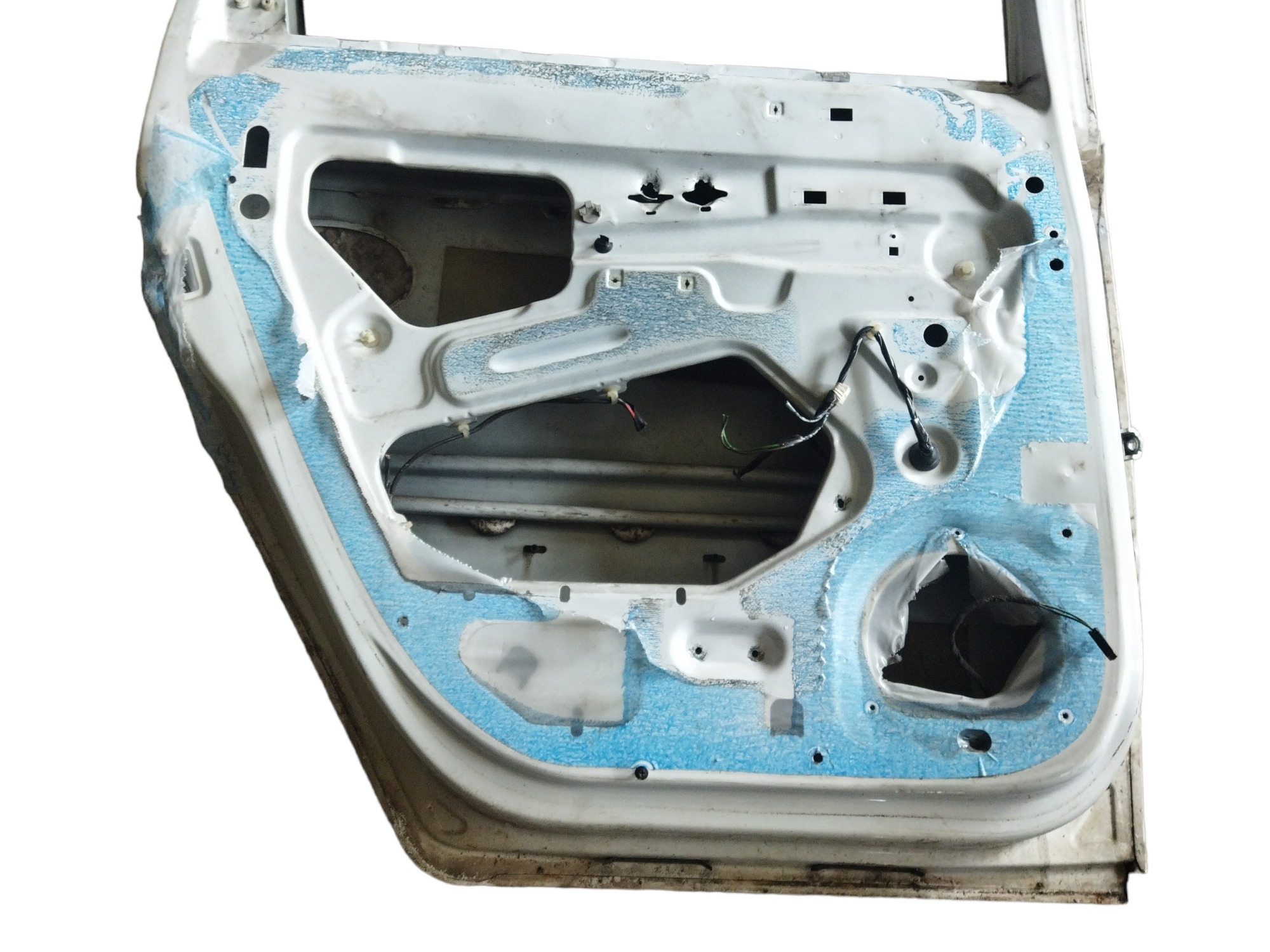 Porta Traseira Esquerda Gm Meriva 2007 Traseira Esquerda Branco 9