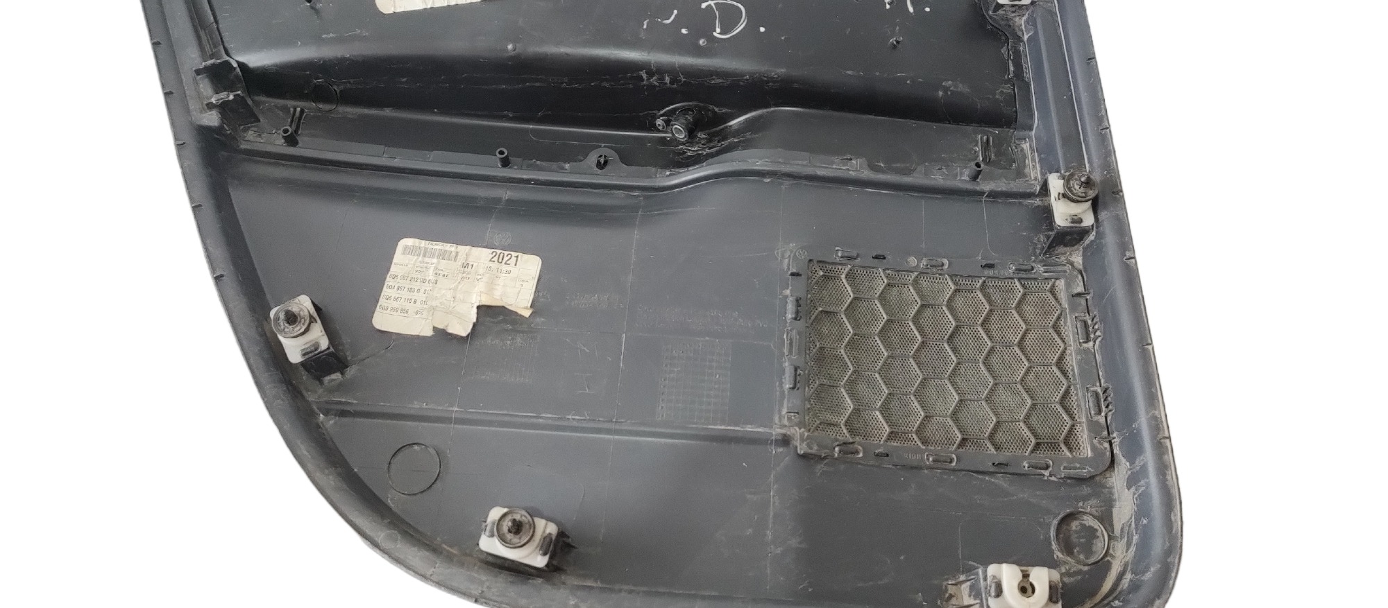 Forro De Porta Traseira Direita Vw Polo Cinza 4