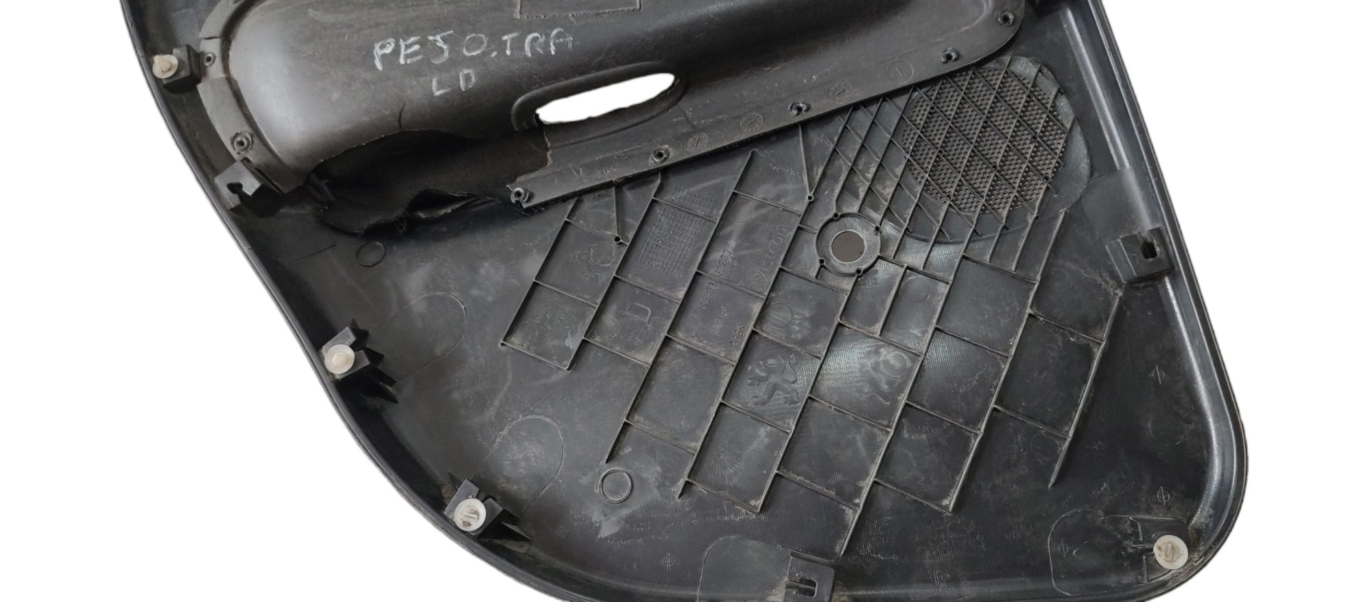 Forro De Porta Traseira Direita Peugeot 206 Preto 4